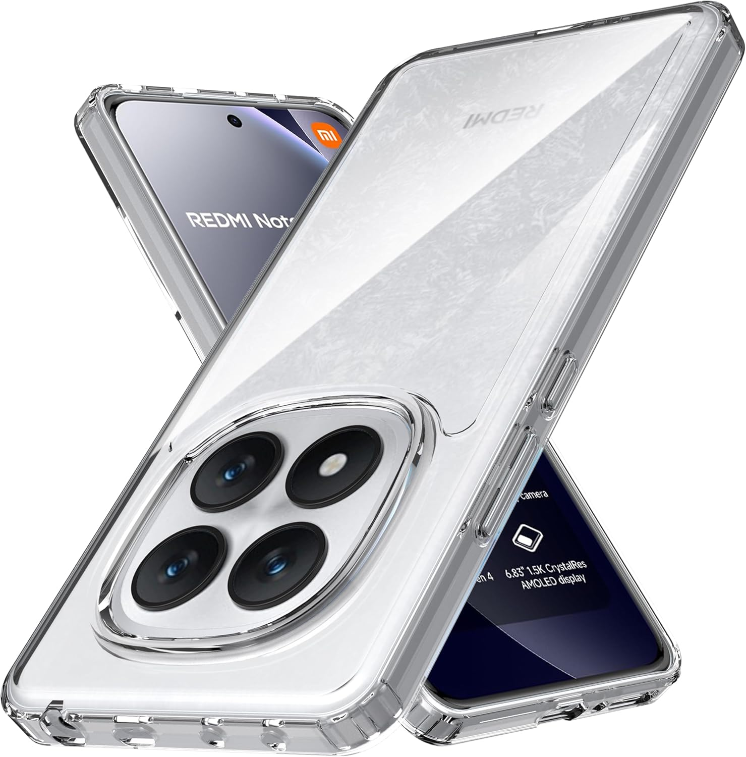 Anoowkoa TPU Case for Xiaomi Redmi Note 15 Pro Plus/Redmi Note 15 Pro+ 5G Phone Case Clear with Built-In Camera Lens Protector Thin Transparent Protective Back Cover Soft Flexible Silicone Case - Google 10/Pro image number 5