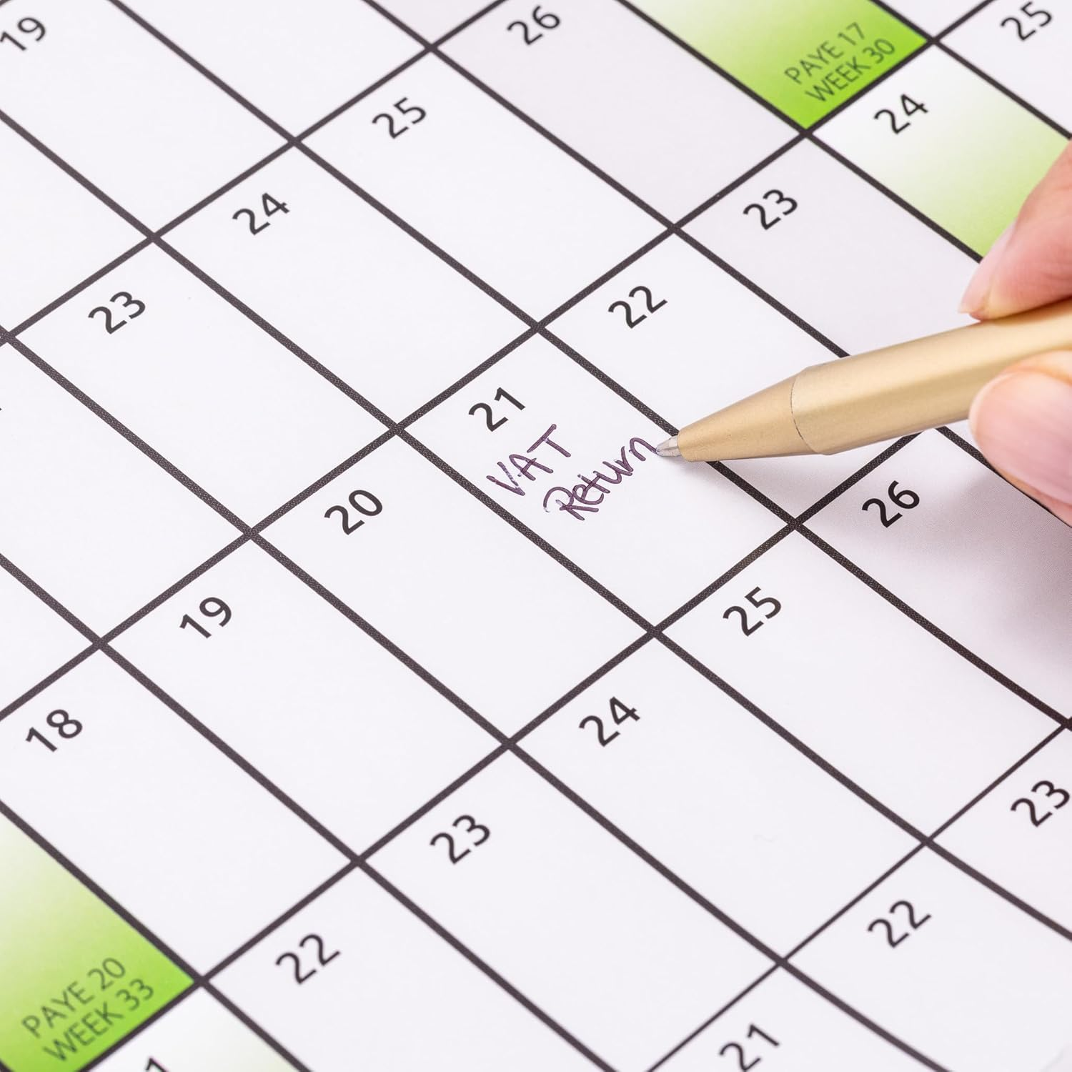 2026 2027 Wall Planner - Fiscal Calendar A1 Size (84Cm X 59Cm) - Full Year to View for Home Office Work School image number 5