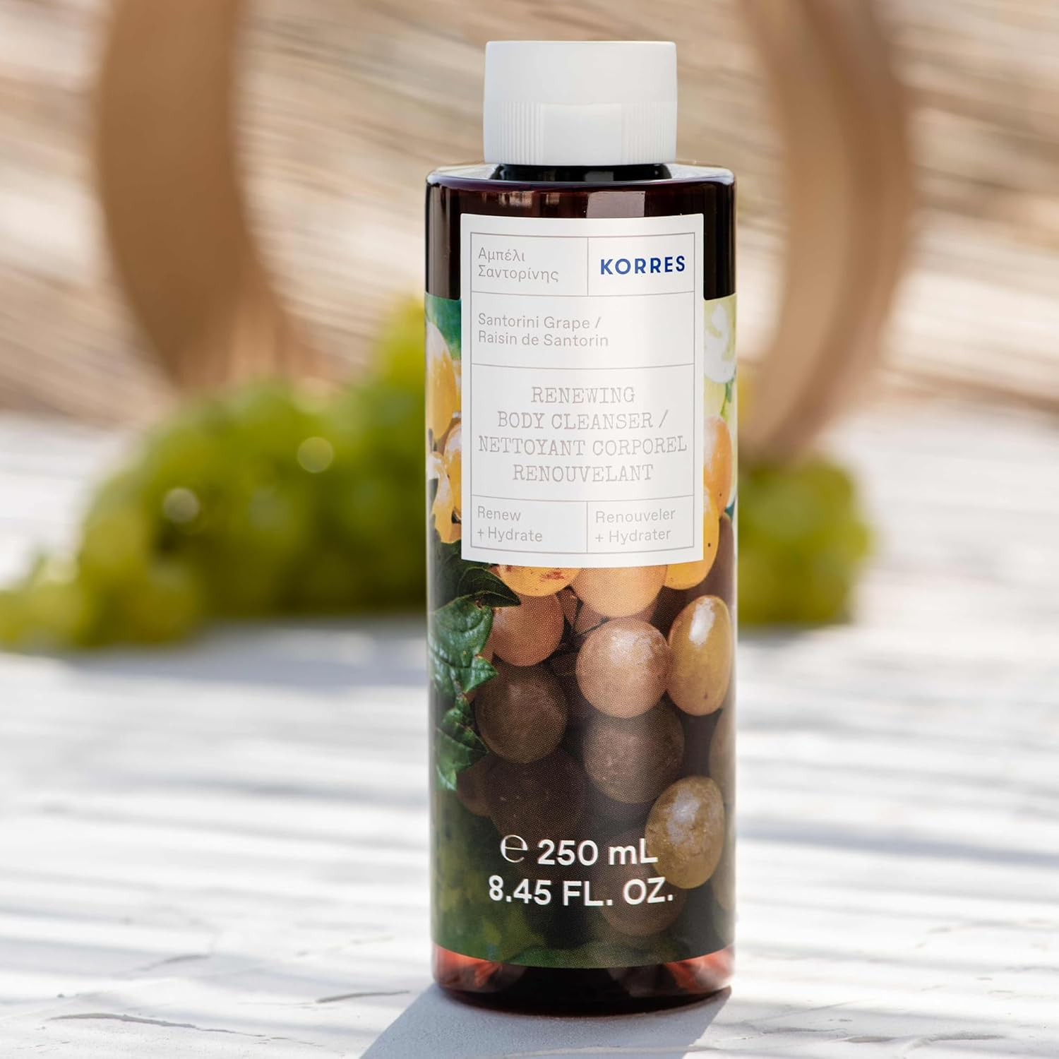 KORRES Greek Nature Santorini Grape Shower Gel & Body Milk Set image number 3