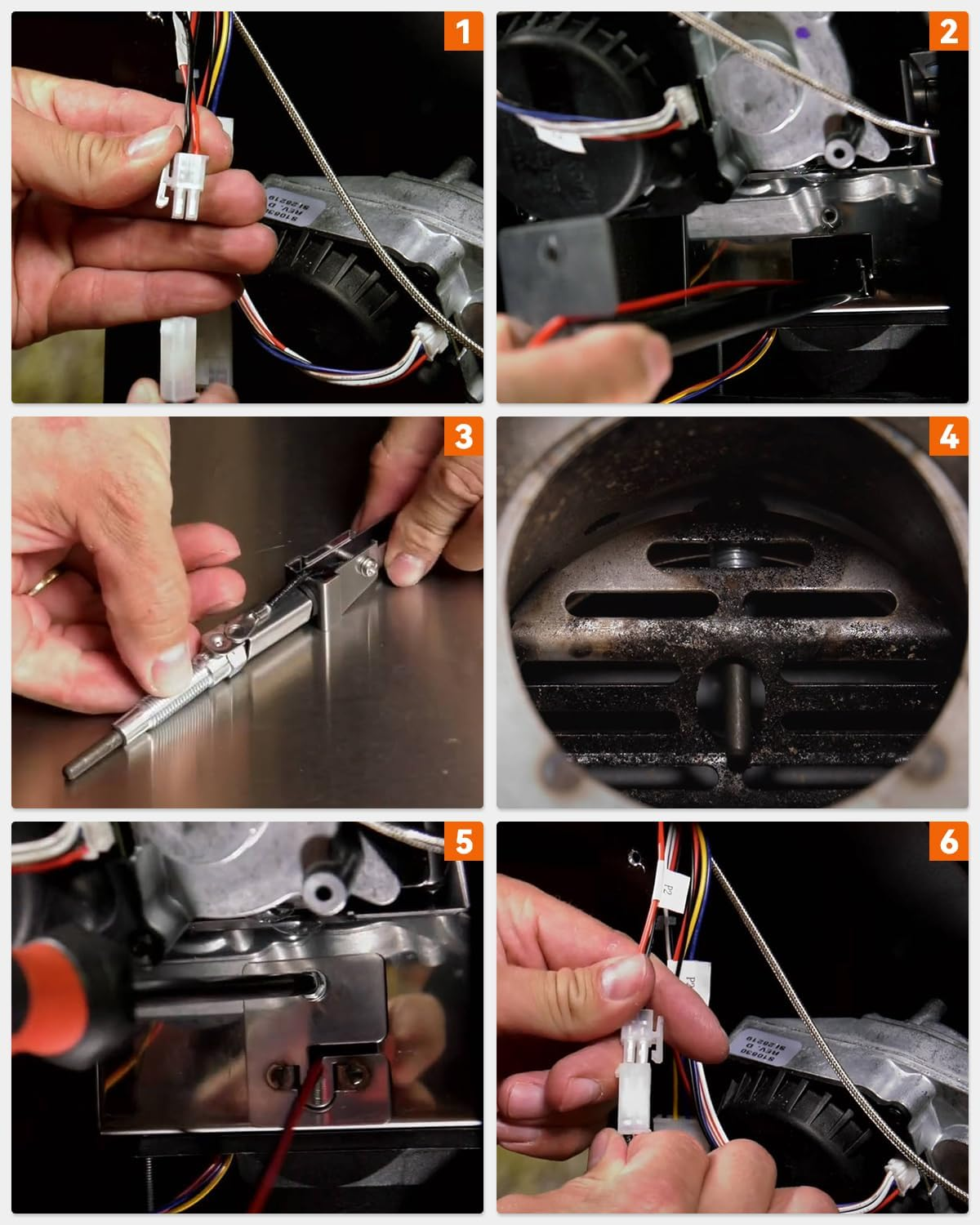 Glow Plug Replacement for Weber Smokefire EX4 EX6, 7009 Wood Pellet Grill Smoker Accessories Parts, Silver image number 3