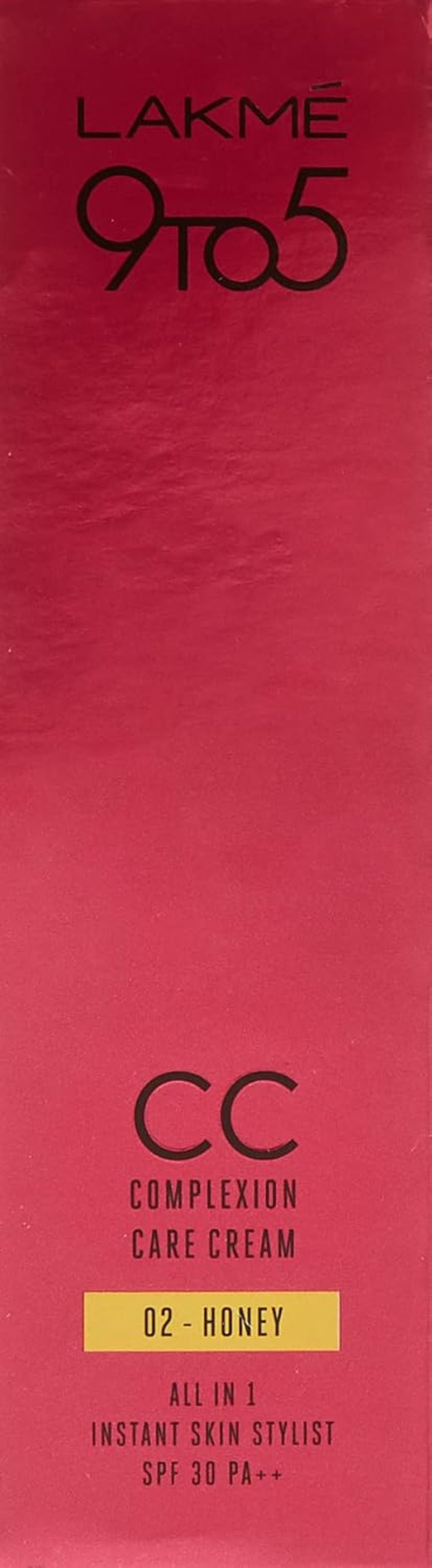 Lakm&eacute; 9 to 5 CC Complexion Care Cream - Honey, 30G Carton image number 2