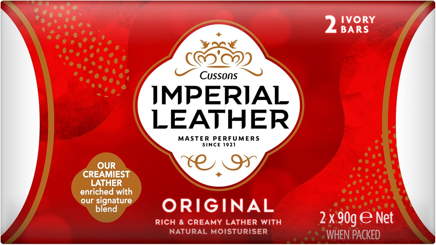 Imperial Leather Bar Soap Original Classic Cleansing Bar, Gentle Skin Care, Bulk Buy, Pack of 9 X 2 Bars (Total 18 Bars) image number 1