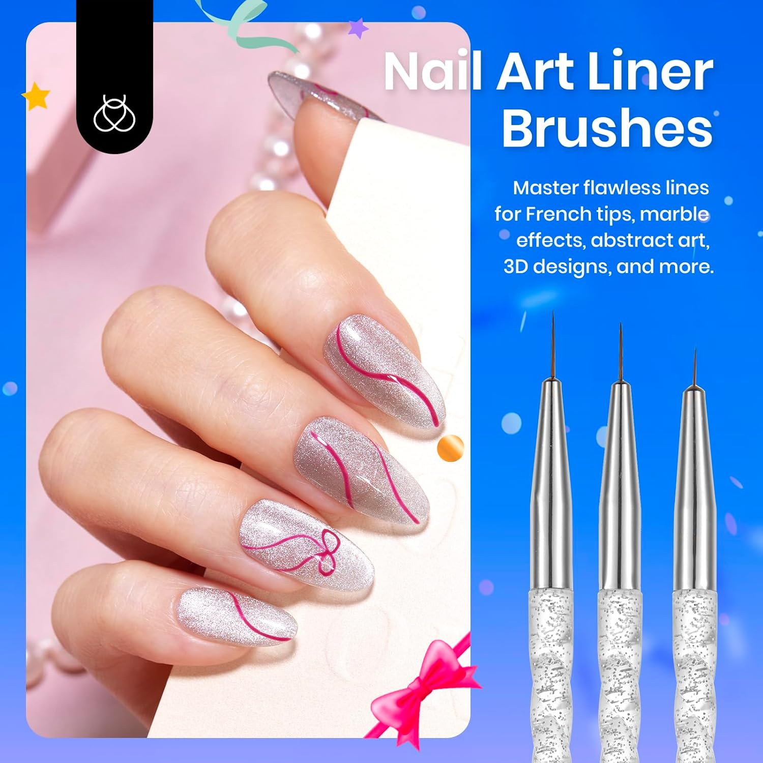 Beetles Nail Art Brushes-Bt-Nb052Us image number 3