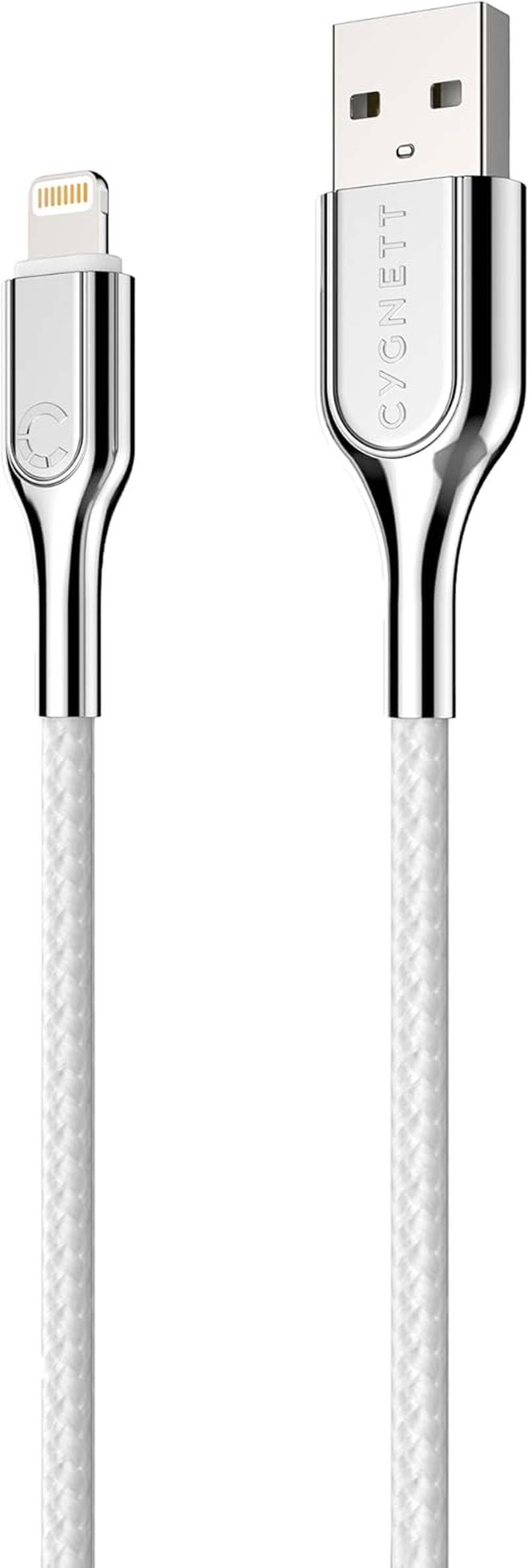 Cygnett CY2685PCCAL Armoured Lightning to USB-A Cable, White, 1 Meter image number 1