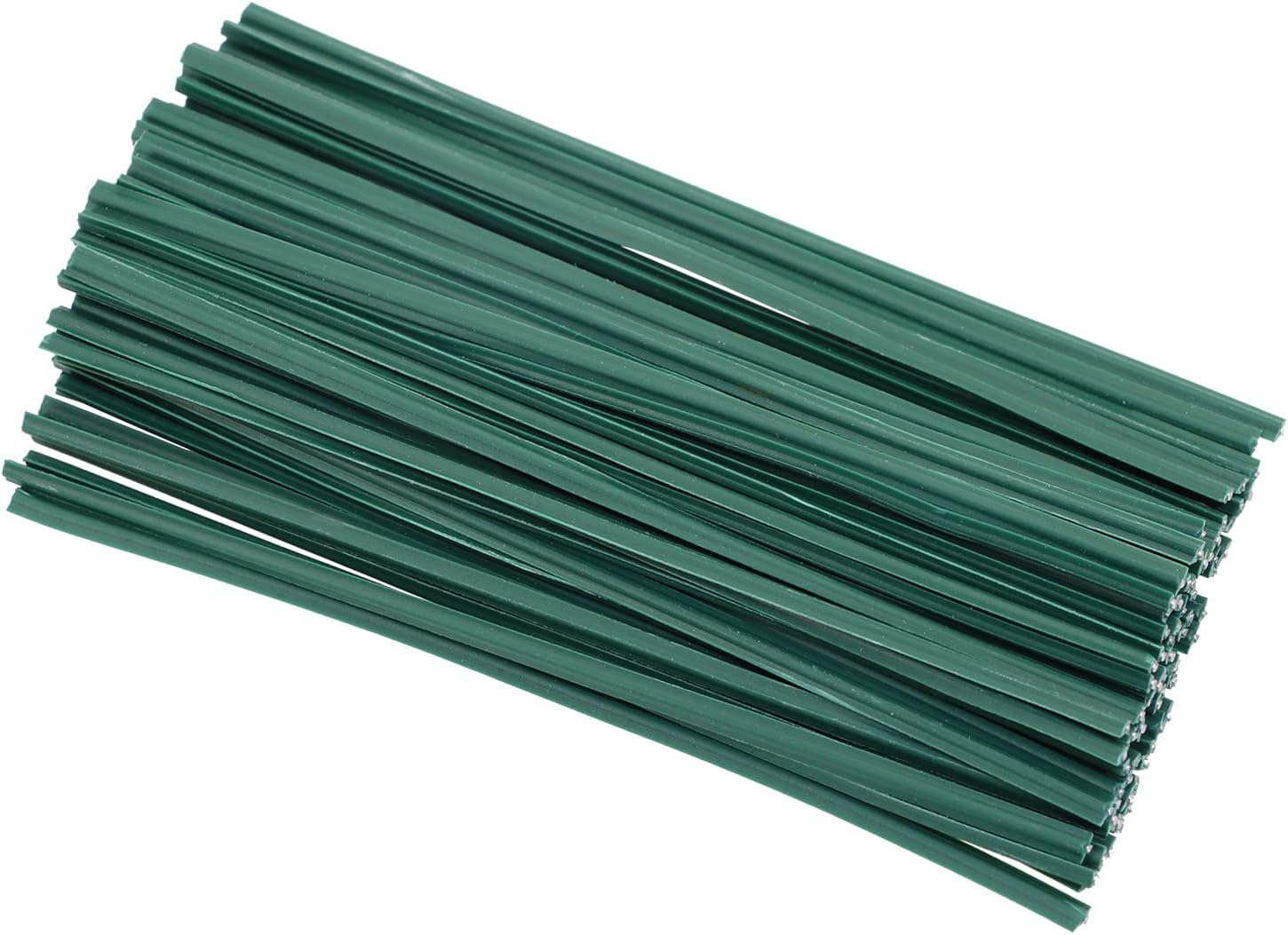 ONLYKXY 80Pcs Plastic Twist Ties Plant Ties Reusable Bread Twist Ties Cake Pop Ties Cable Ties Candy Ties for Bags 4 Inch (Green)