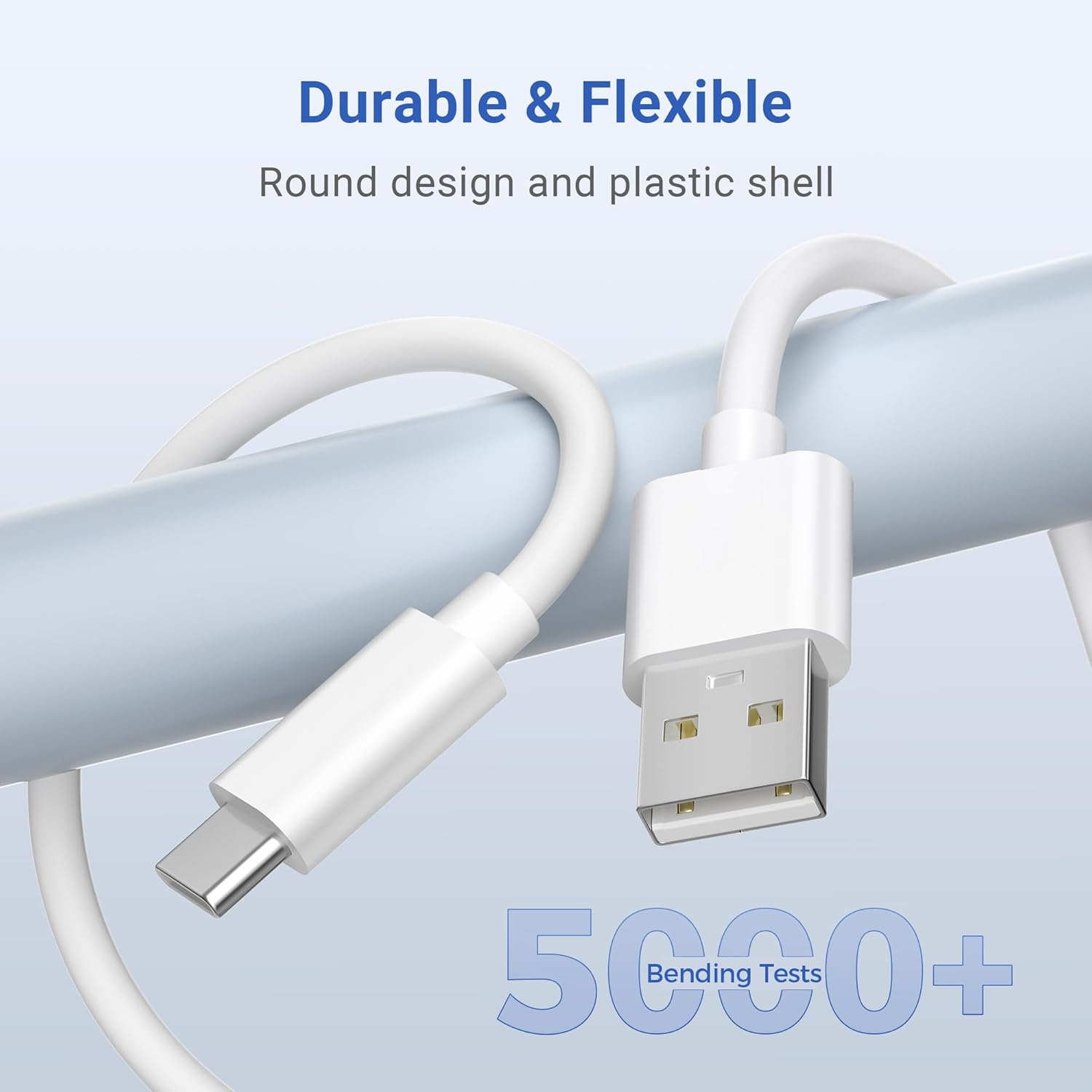 Basesailor Blink Mini 2 Power Cord 6M/2Pack,Extra Long USB a to USB C Charging Cable USBC Extension Cable for Eufy Solocam C210/S340,Petcube Cam 360,Security Camera Outdoor Indoor,15Ft,20Ft,25Ft,5M image number 2