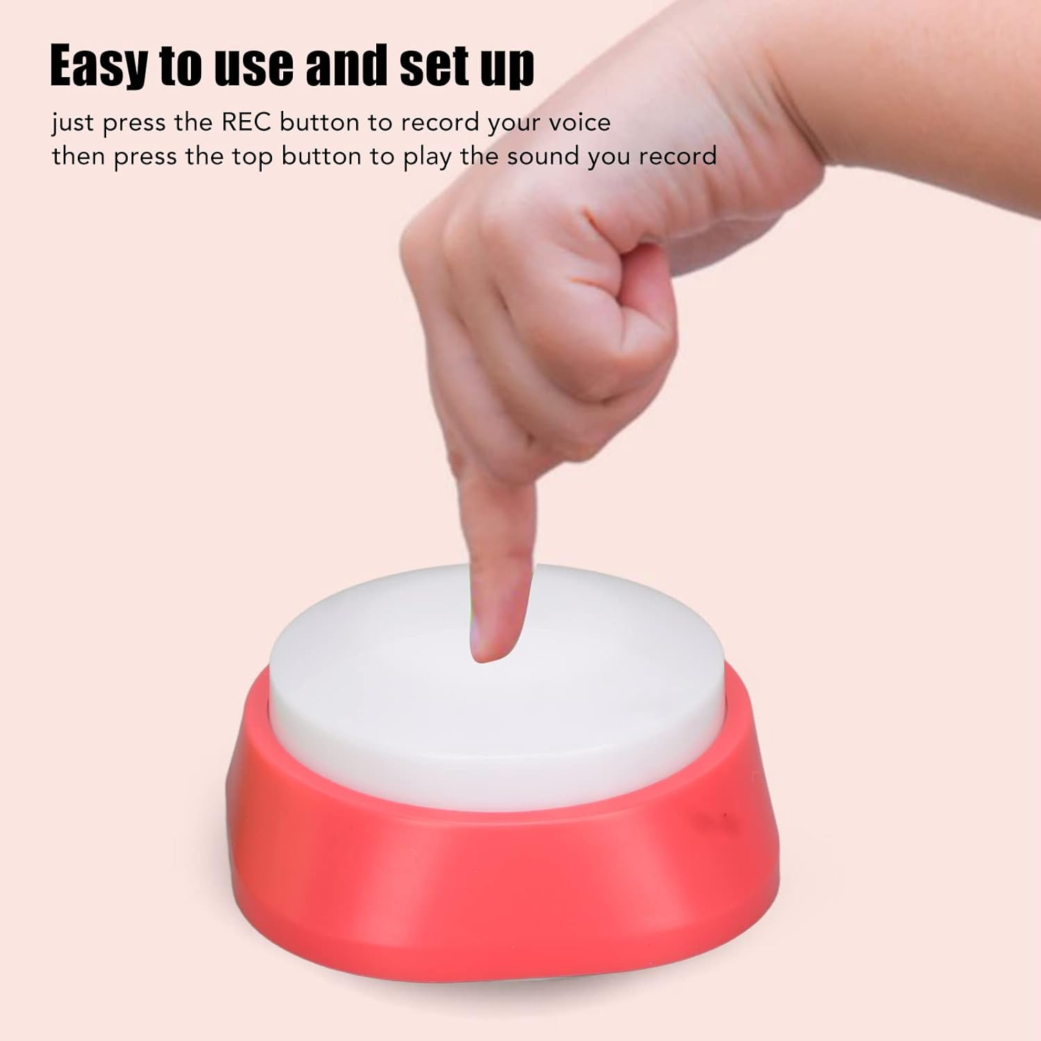 Voice Recording Button, Dog Buttons for Communication, Pet Training Buzzer, 30 Seconds Record and Playback, Funny Study, Office, Home, 4Th