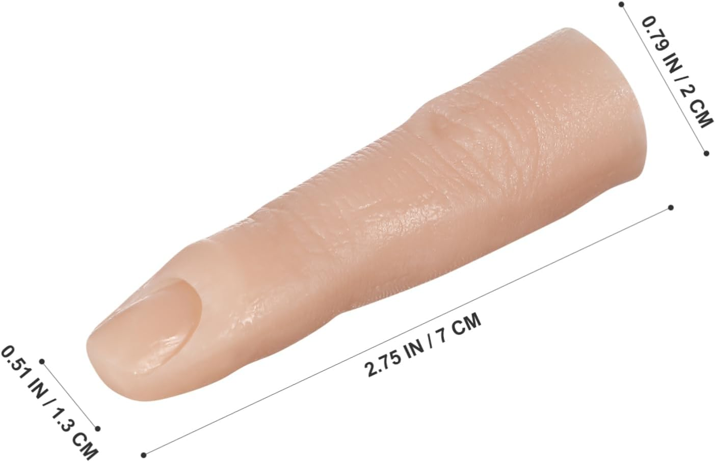 Outanaya Silicone Practice Fake Nail Finger Color Flexible Bendable for Nail Art Training Display Home Salon image number 2