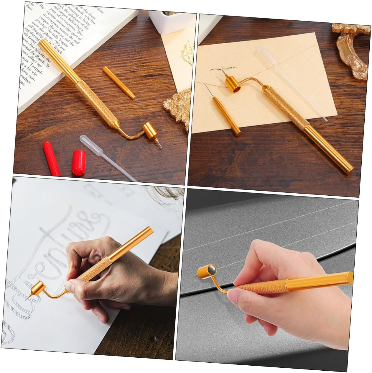 2 Sets Car Paint Scratch Repair Pens 0.5Mm Fine Line Applicator Automotive Touch Paint for Cars Needle and Dropper for Precise Scratch Restoration image number 5