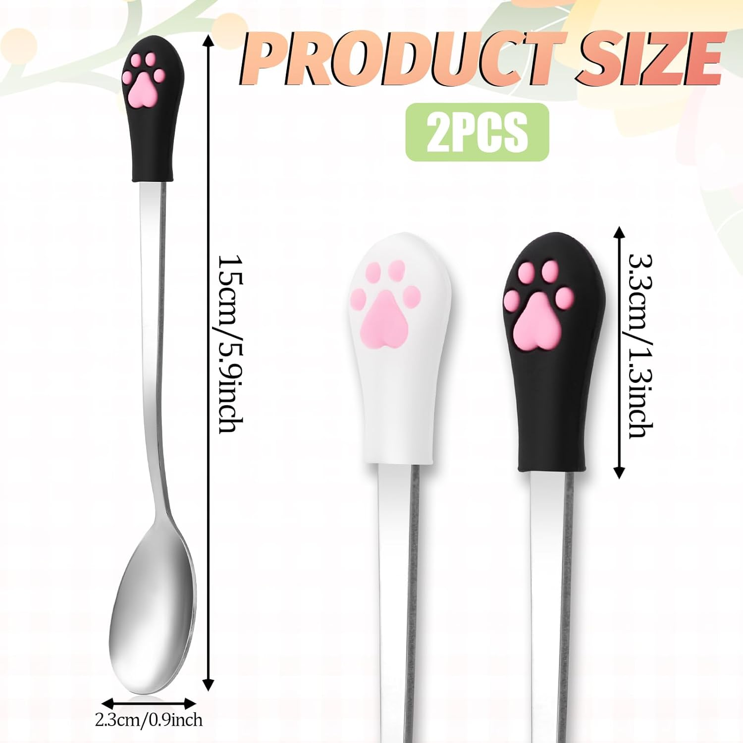 KALIONE Dog Food Scoop Dog Cat Spoon Pet Can Spoon Cat Spoons for Wet Food Pet Food Spoon Wet Cat Food Storage Pet Feeder Spoon Small Cat Ladle Cat Claw Spoon(2 Pcs), 570805_1_Hjdsyhtjt
