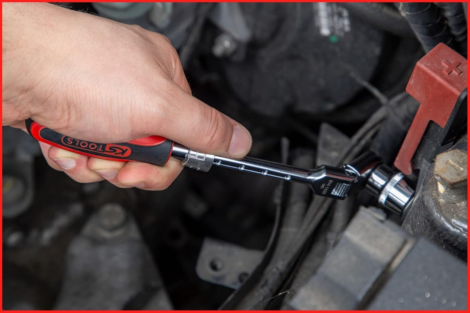 KS Tools Slimpower 914.3820 Telescopic Joint Reversible Ratchet 3/8 Inch 72 Teeth image number 3