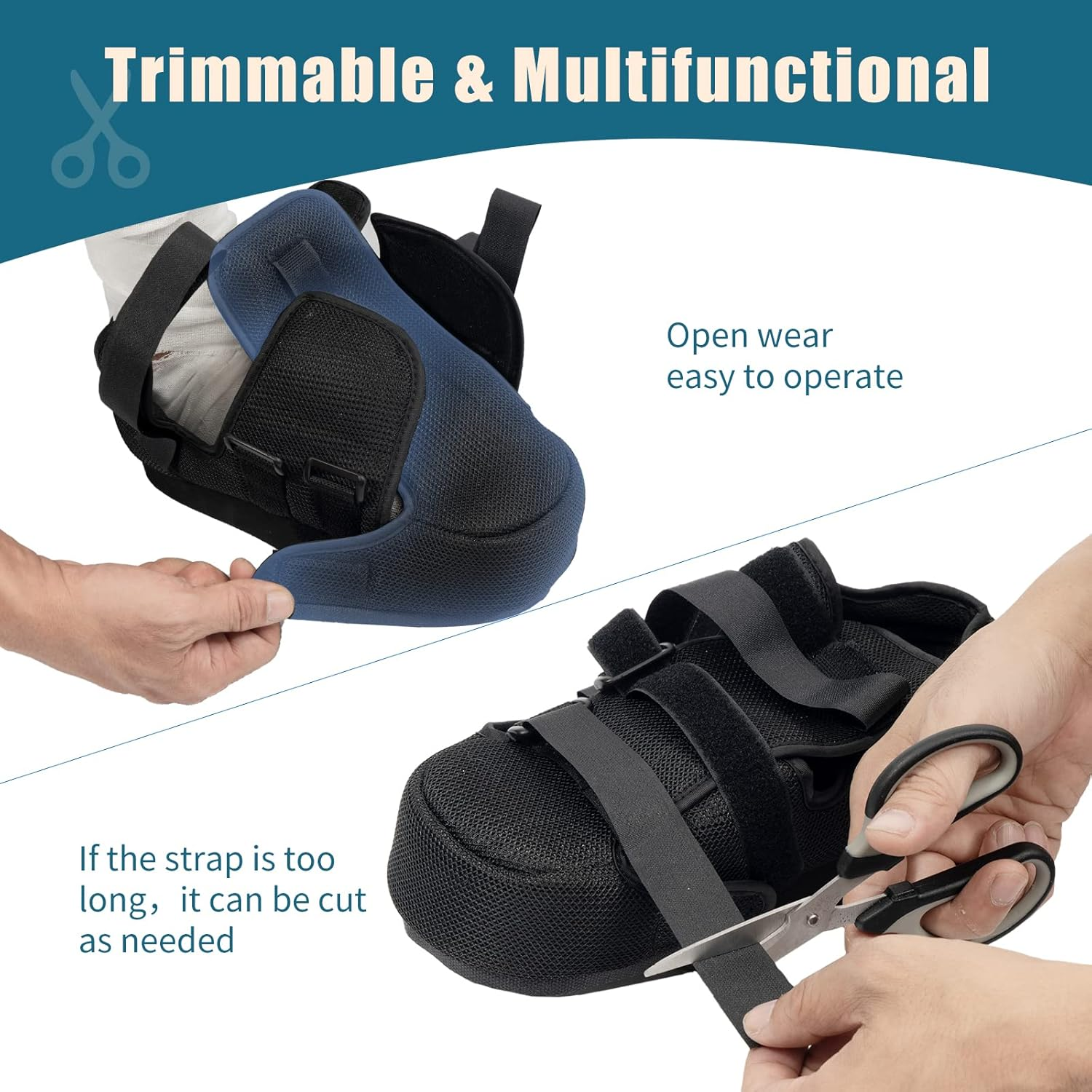 GHORTHOUD Forefoot Off-Loading Post Op Shoe Closed Toe Medical Walking Boot for Broken Toe Orthopedic Foot Brace for Post Bunion Hammertoe Surgery Brace (M) image number 5