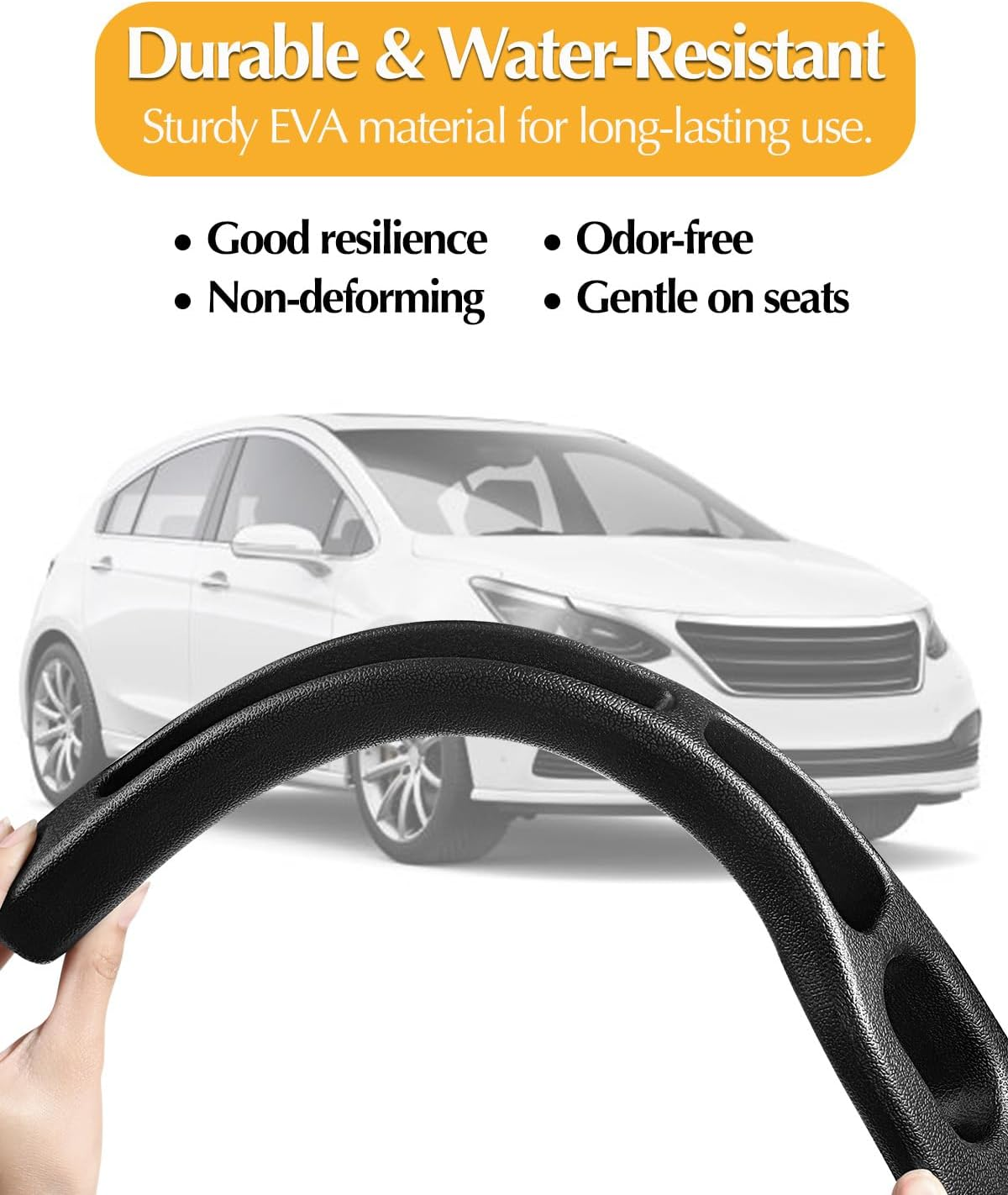 2PCS Car Seat Gap Filler Organizer, Upgraded Gap Filler for Car with Cellphone Storage Slot, Soft Foam Drop Stop Car Seat Gap Filler, in between Car Seat Catcher, Fits Most Vehicles