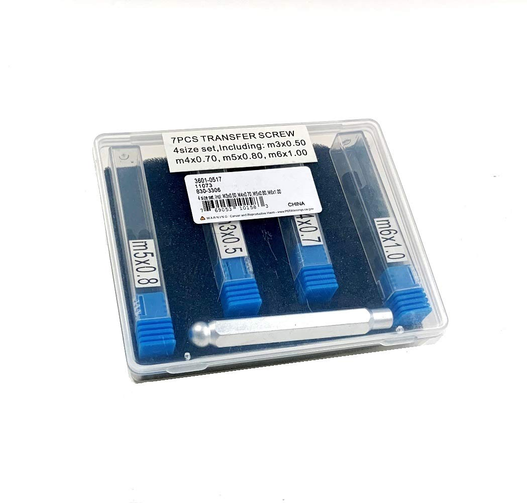 HHIP 3601-0517 28 Piece M3 X .5, M4 X .7, M5 X .8, M6 X 1 Transfer Screw Set image number 4