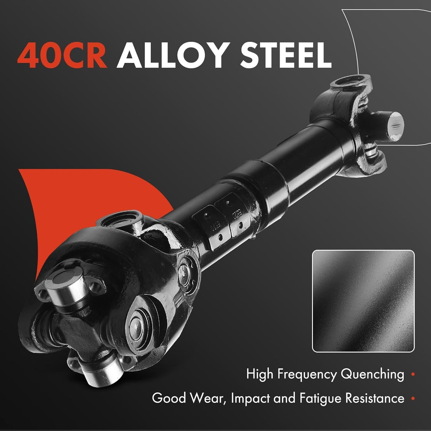 A-Premium Rear Complete Drive Shaft Prop Shaft Driveshaft Assembly [4WD, 93.4" WB] Compatible with Jeep Wrangler 1997-2006, 93.4" Wheelbase, with 2 to 6" Lift