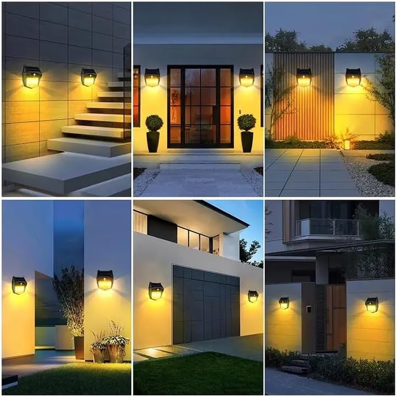 Solar Lights Outdoor, Exterior Waterproof Lanterns,High-Brightness Solar Motion Sensor Lights - 120&deg; Wide Angle, IP65 Waterproof Solar-Powered Outdoor Lamps for Garden, Patio, and Yard (2-Pack) image number 3