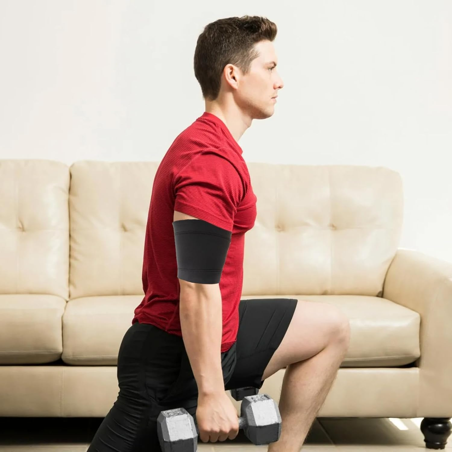 Diabetic Sensor Armband, Universal CGM Device Protector for Omnipod Dexcom Freestyle Libre, Sweatproof Breathable Arm Strap Cover for Exercise, Replaces Adhesive Patches (XL) image number 4