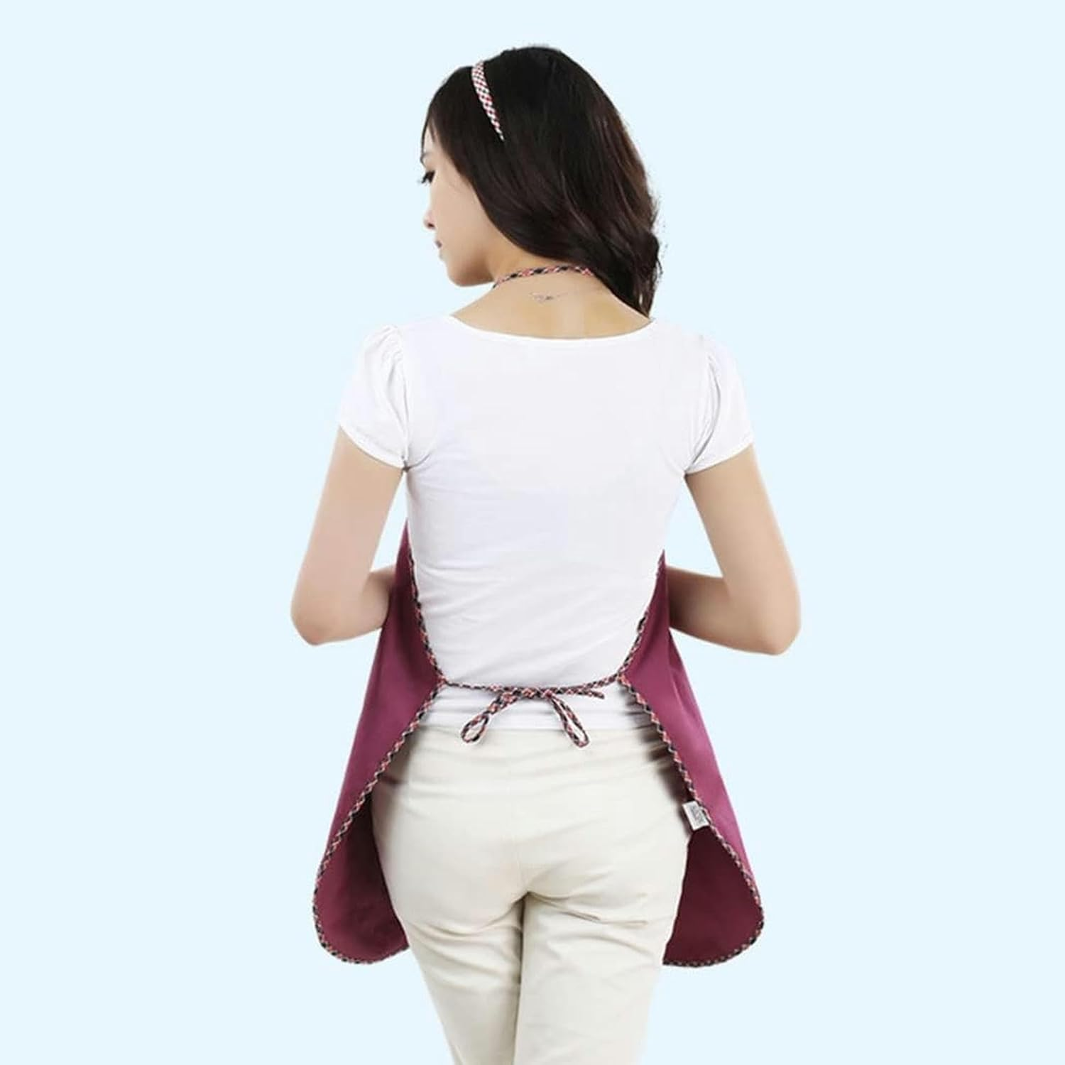 Anti-Radiation Metal Fiber Maternity Dress Large Pocket Apron Office Worker Wear EMF Shield during Pregnancy