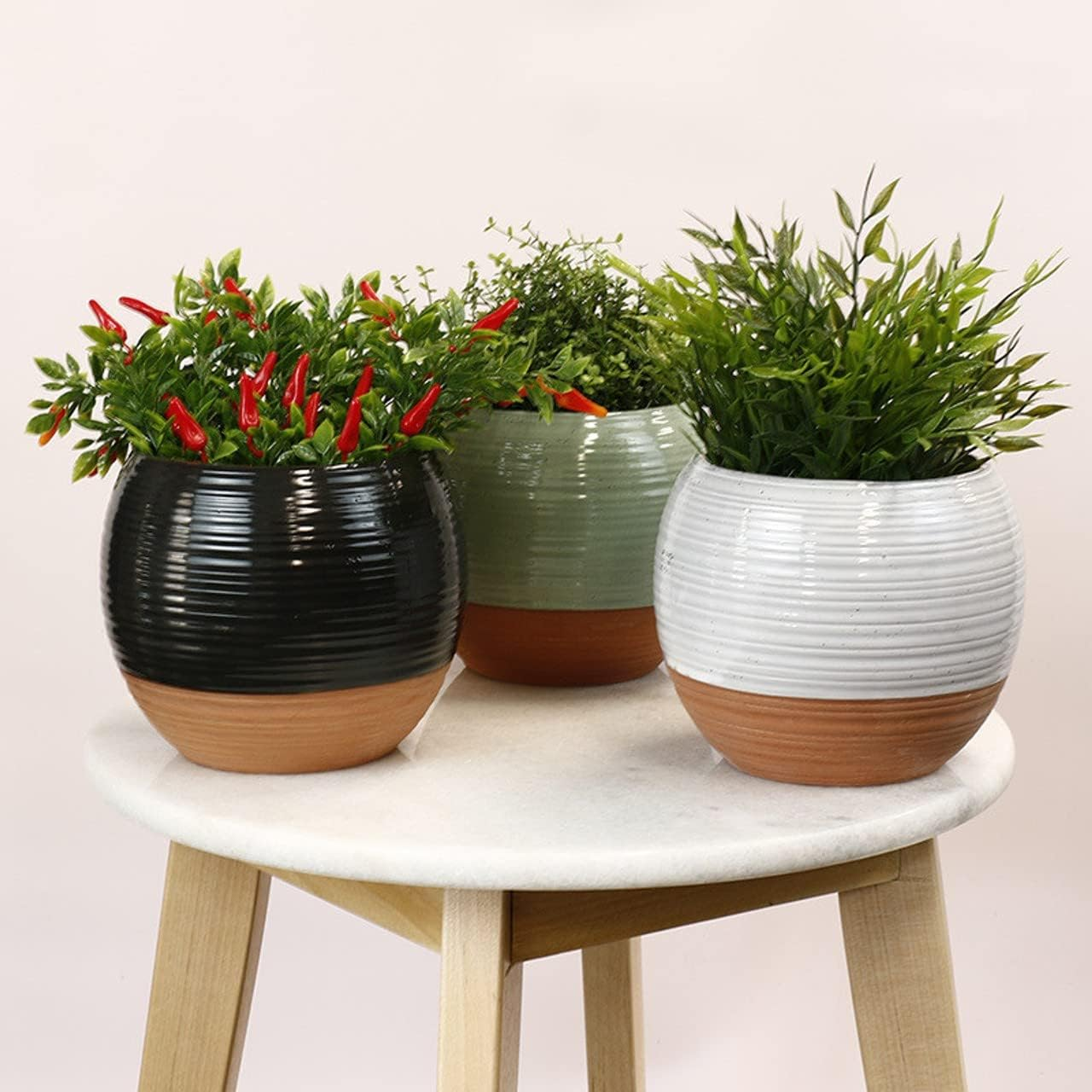 Sill and Sage Terracotta Style Planter, Black image number 2