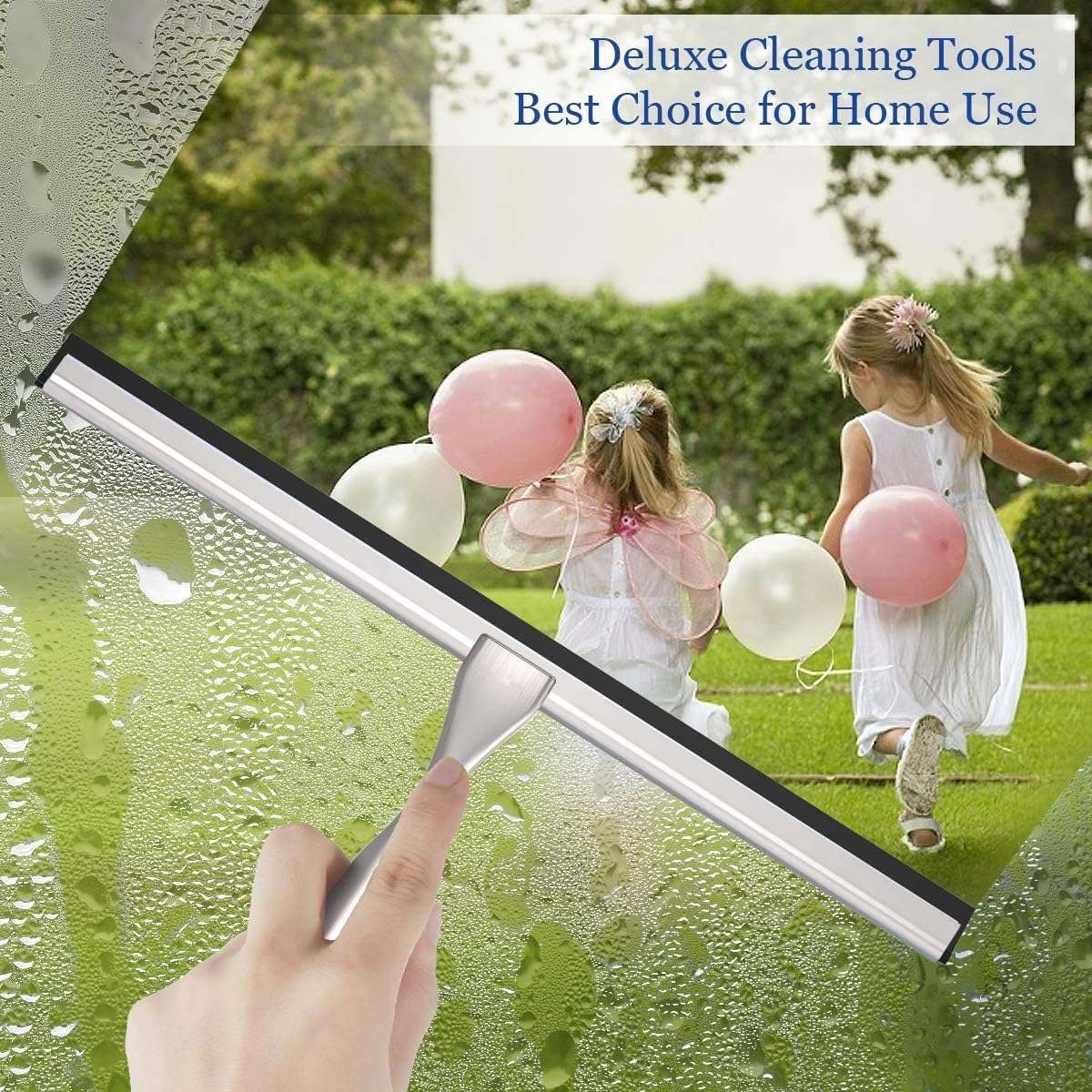 Wiper Shower Squeegee for Shower Doors, Bathroom, Mirrors, Tiles and Car Windows image number 5