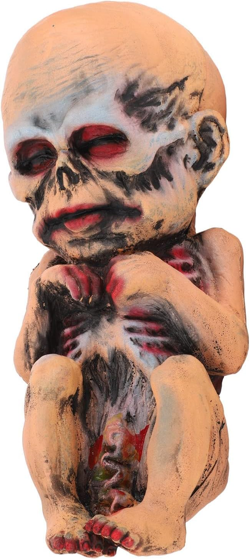 Halloween Haunted Doll, Scary Ghost Baby Decoration Tricky Toys Creepy Mummy Doll Baby Scary Haunted House Statue for Halloween Decorations and Halloween Accessories image number 3