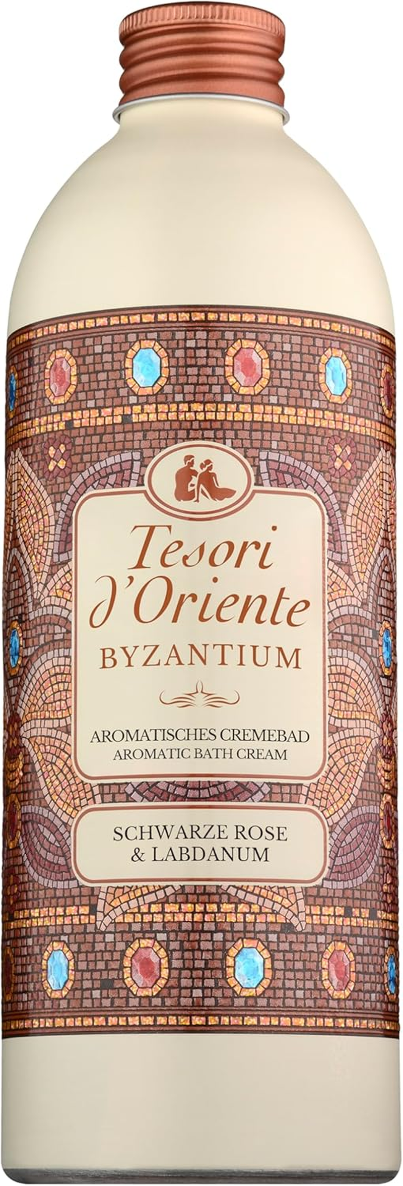 TESORI D'ORIENTE BYZANTIUM Ritual Cream Bath 500 Ml with Black Rose and Labdanum - Aromatic Cream Bath Takes You to Antique, Eastern Worlds image number 2