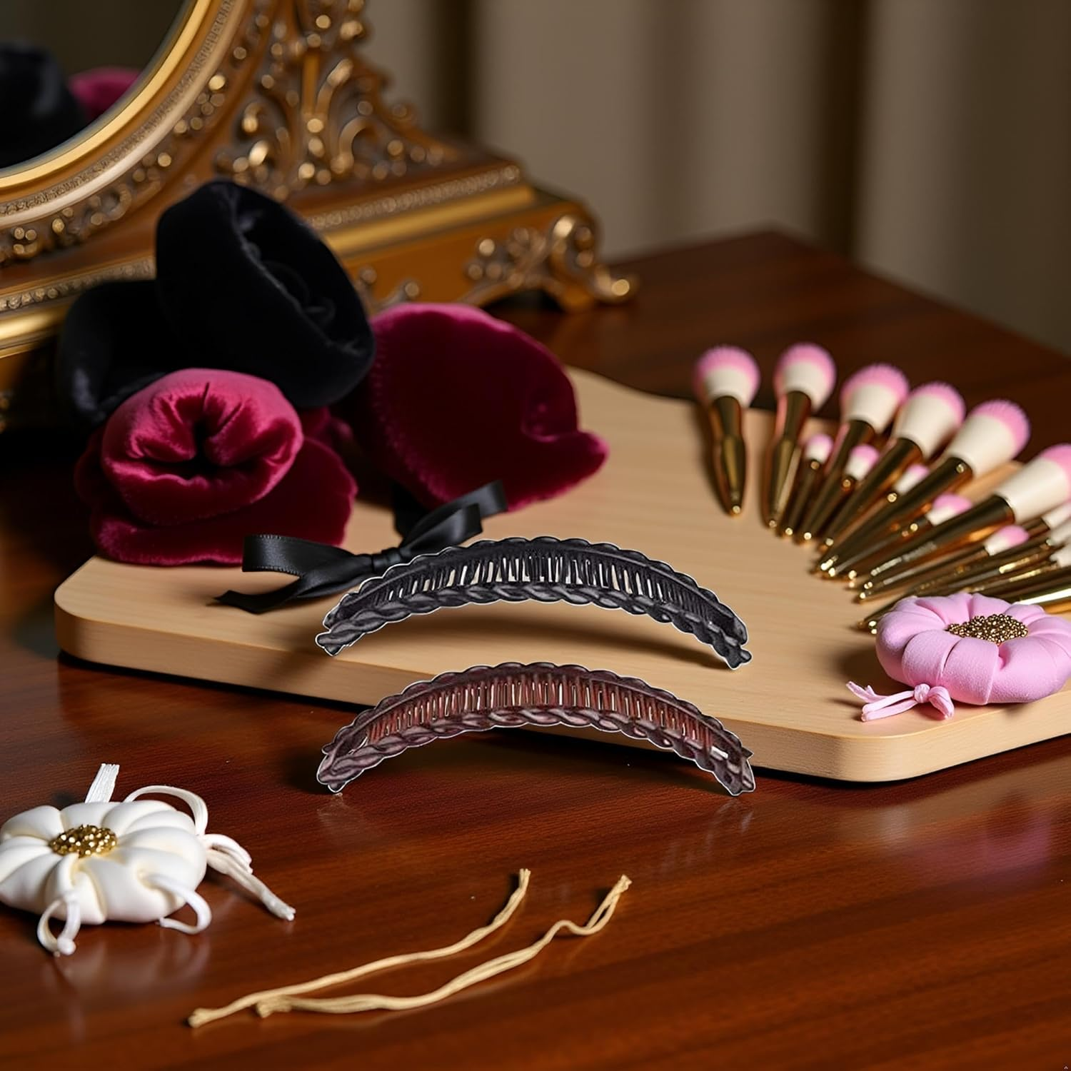 2Pack One Black and One Brown Tort Banana Clips Fish Clips Combs Tool Vintage Clincher for Thick Curly Hair Accessories Long Hair Clips Comb Fish Grip Slide Hair Clips, Clips and Barrettes image number 6