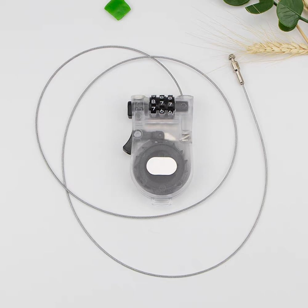 Maizoon 3-Digit Combination Lock with Retractable Cable Adjustable Length up to 1M/3.28Ft Easy to Use Password Reset Button Suitable for Travel Bag Gym Lockers Filing Cabinets 3 Pack image number 6