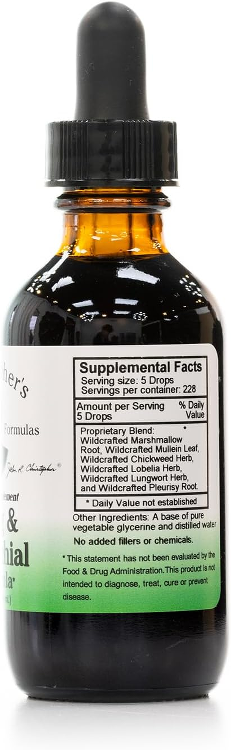 Christopher'S Original Formulas Lung plus Bronchial Supplement, 2 Fluid Ounce image number 3