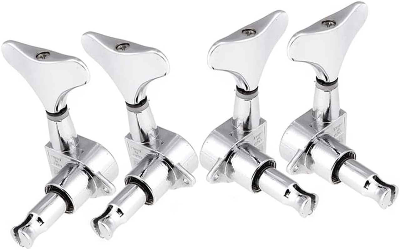 4 Chrome Sealed Tuning Pegs Tuners Machine Heads for Bass Guitar 2L+2R BBZY