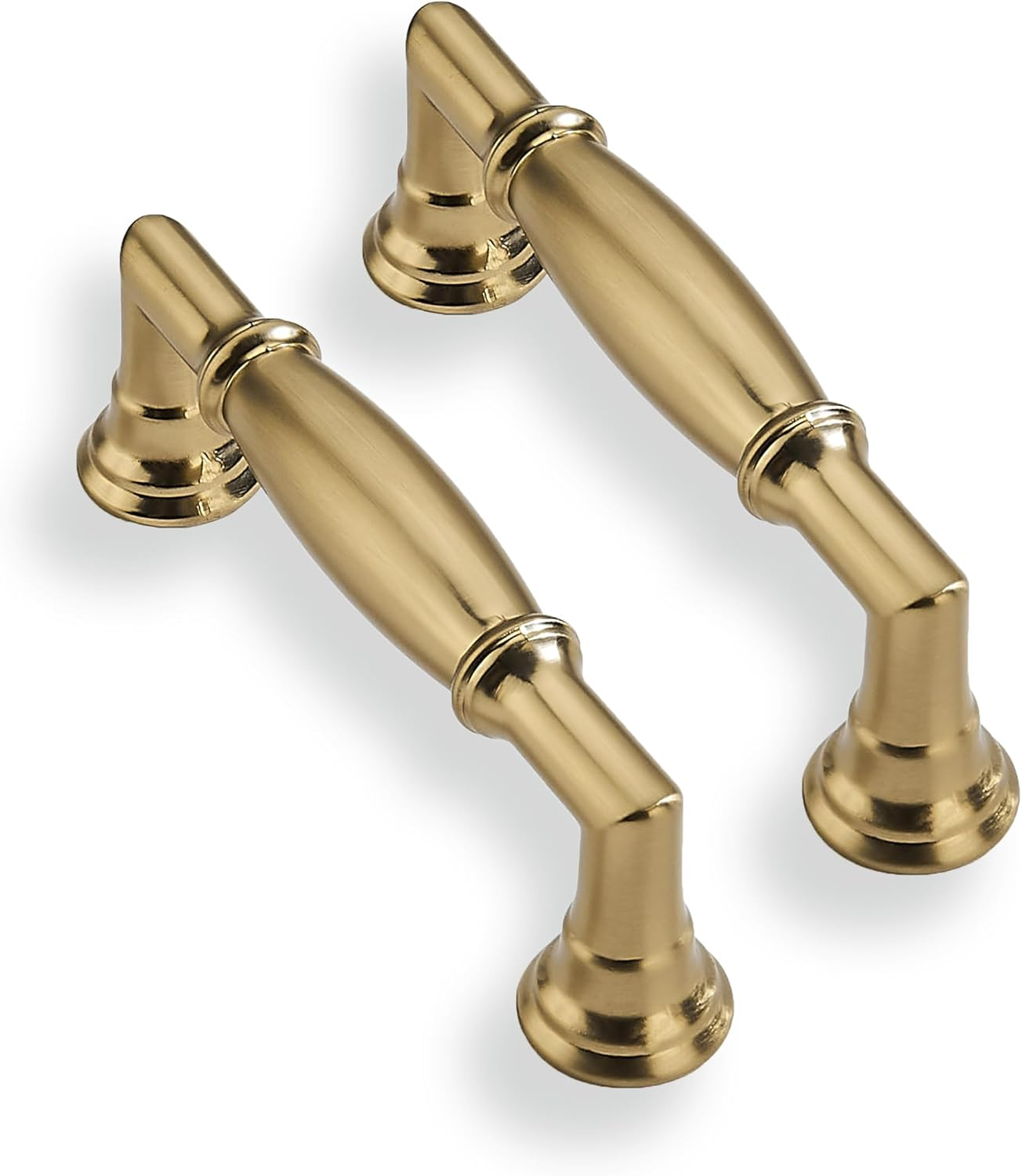 CABDM 10 Pack 5 Inch(128Mm) Polished Nickel Cabinet Pulls Heavy Duty Soild round Cabinet Pulls Kitchen Cabinet Hardware for Cupboard Drawer Handles Dresser Pulls