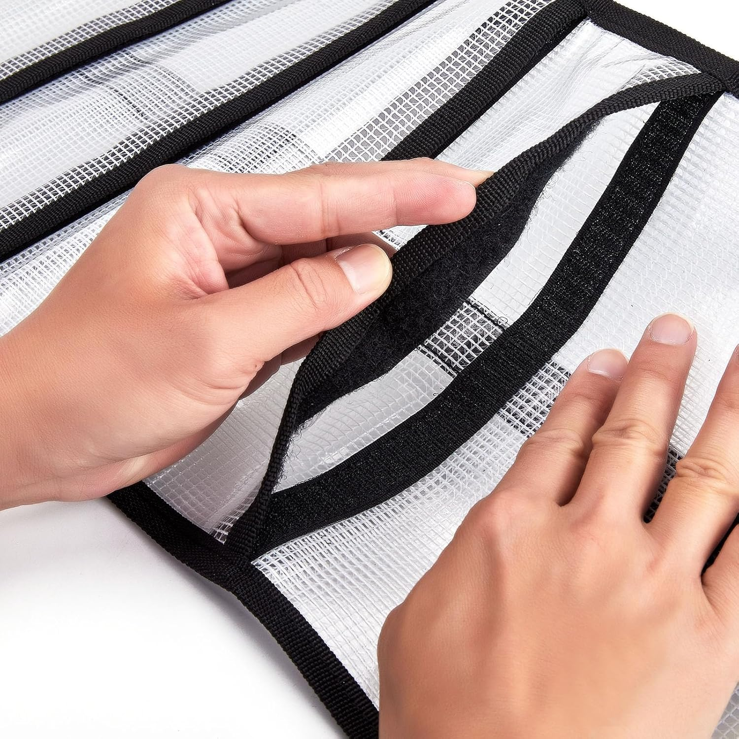 Roll up Fishing Lure Wraps Set-25" X 9" Durable Lure Bag 6 Pocket PVC Protective Cover Saltwater Hook Covers Fabric Lure Protector Trolling Lure Tackle Box Large 2 PCS image number 3