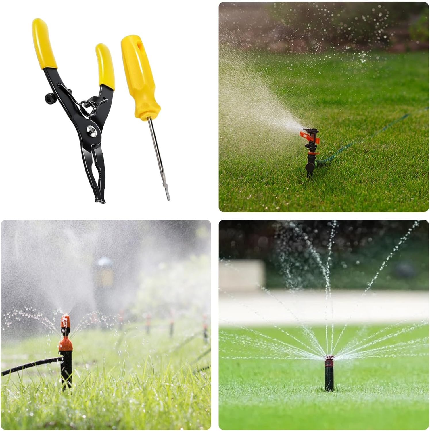 Sprinkler Adjustment Tool Kit | Lawn Irrigation System Repair Screwdriver - Precise Anti-Slip Equipment for Yard Parks Flower Bed Agricultural Watering
