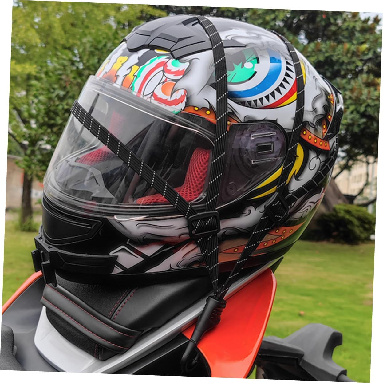 ERINGOGO Adjustable Nylon Ropes Hooks 4Pcs Cargo Straps Ratchet Belt for Luggage image number 6