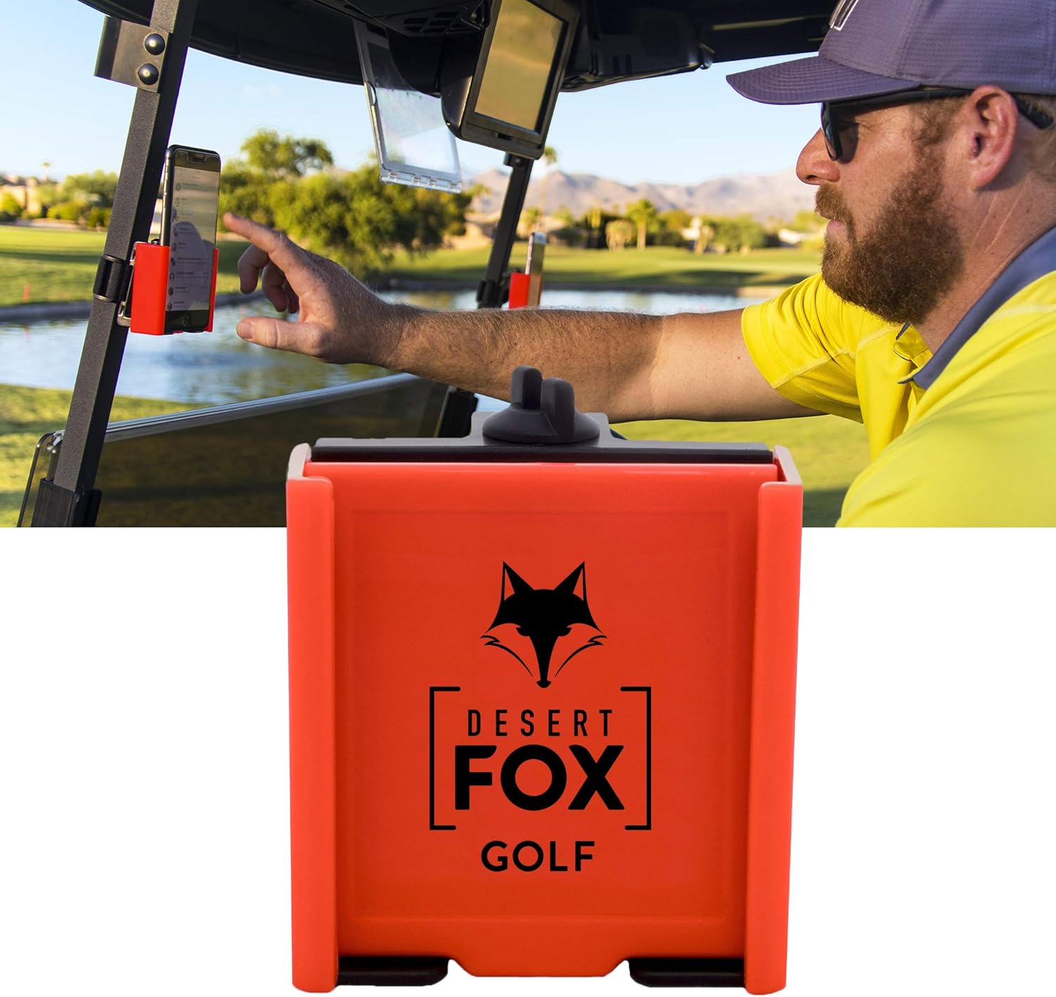 DESERT FOX GOLF - Phone Caddy (Red) - Blue image number 6