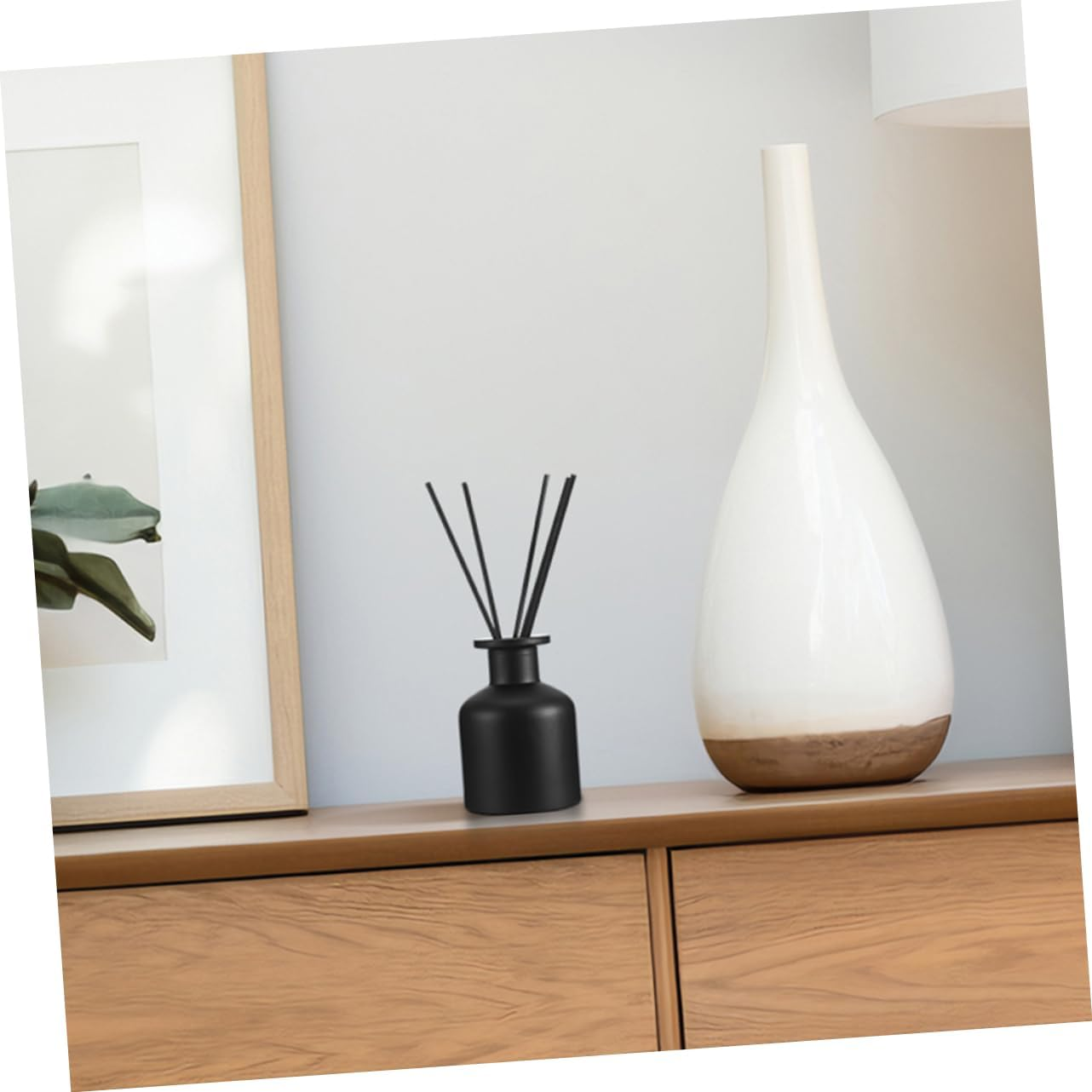 Glass Diffuser Bottle Aromatherapy Container Cylindrical Shape Refillable Glass Reed Diffuser Bottle Home Fragrance for Living Room Decoration image number 6