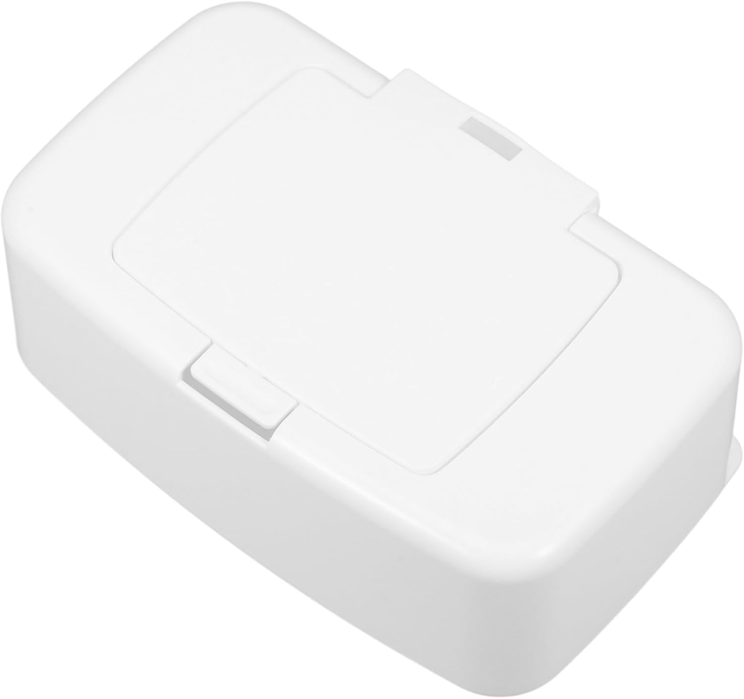 Alipis Refillable Wet Wipes Dispenser Box Plastic Travel Wipes Case White Key Press Holder for Nursery, Living Room, and Bedroom