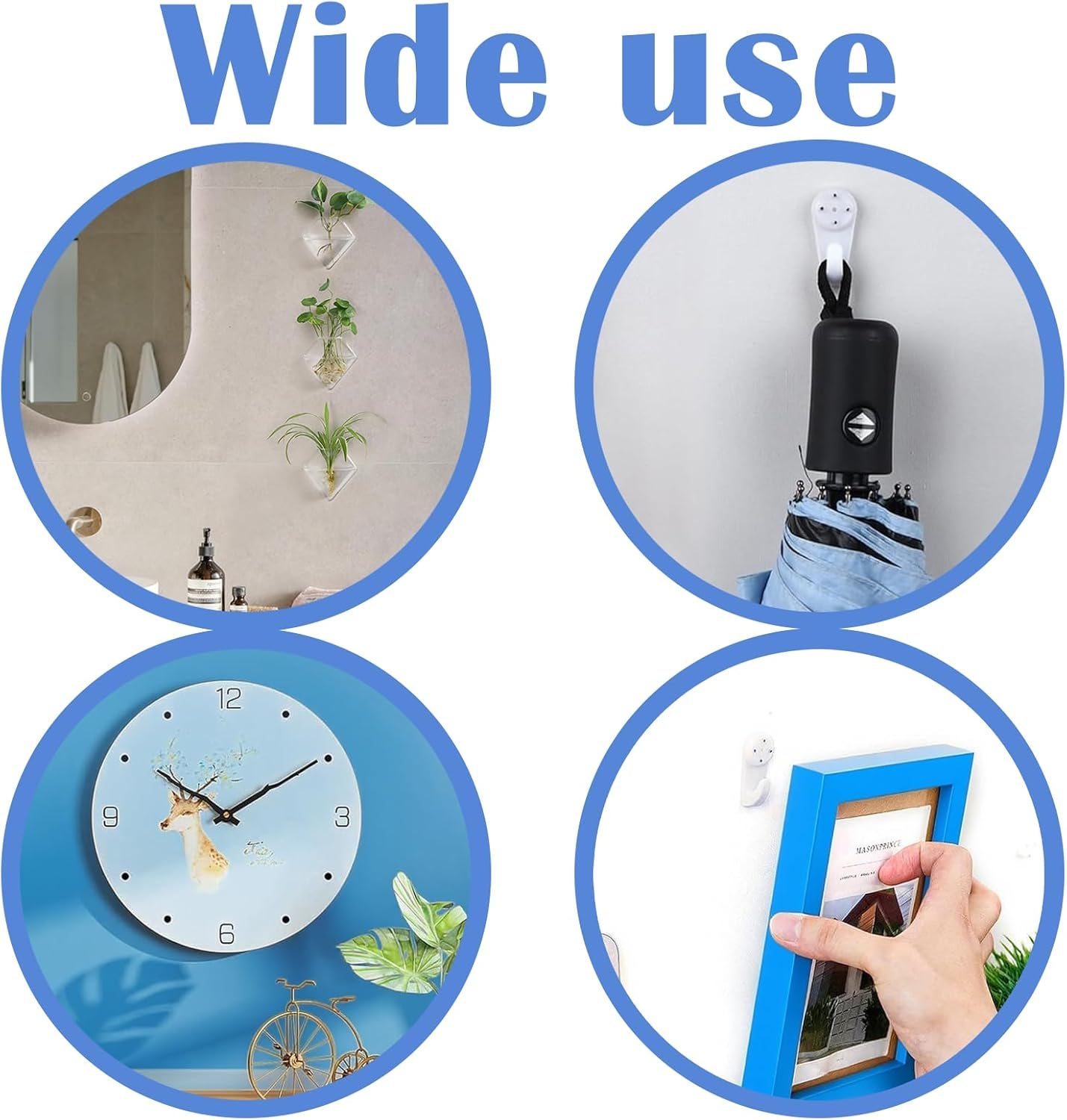 68PCS Picture Hooks, Picture Hanging Kit - Invisible Wall Hanging for Picture Frame, Wall Hook, Suitable for Concrete, Hardwall and Drywall image number 4