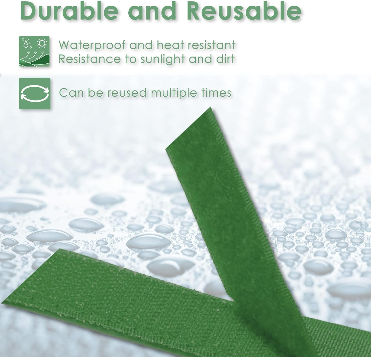 Plantactic Garden Tie Green Tape, Plant Supports, Gentle on Plants (16.4Ft &times; 0.6 Inch, 1 Roll, Green) image number 1