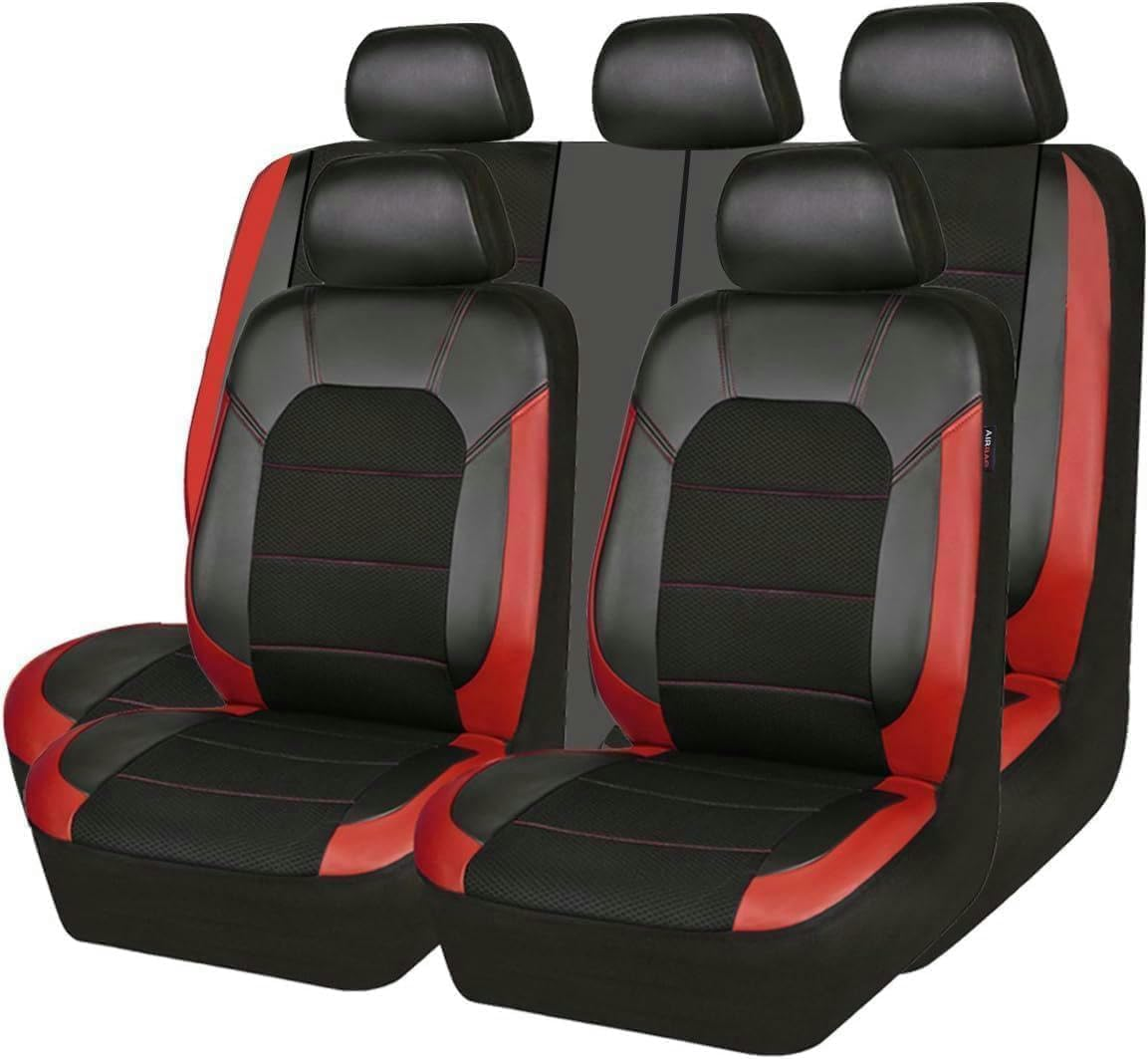 YALLIT Car Seat Covers Universal Set for Mazda CX3 CX5 CX7, 3, 6, Speed3 Speed6 Protege5 Tribute Car Accessories, Black