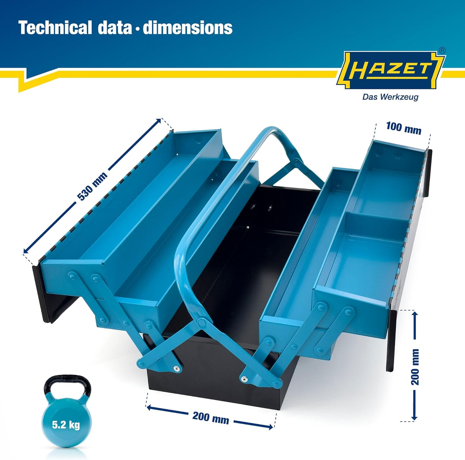 Hazet 190L Metal Empty Tool Box image number 6