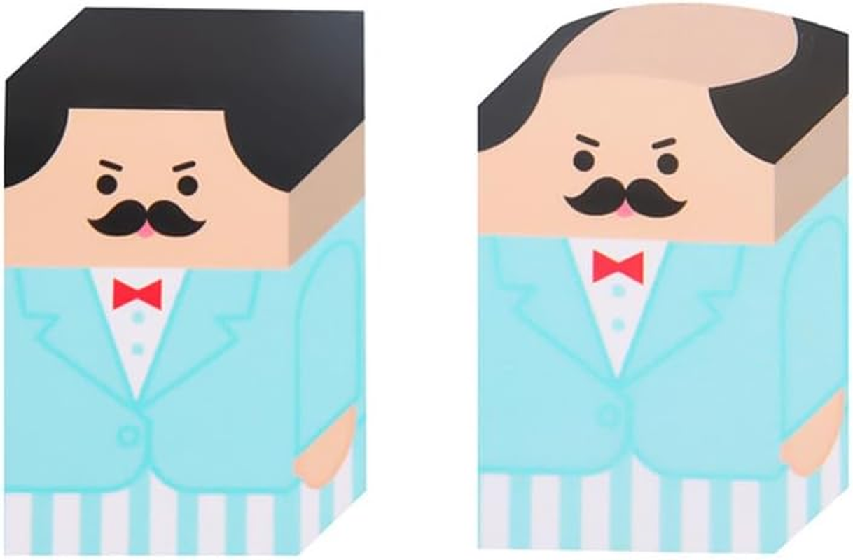 4Pcs Cute Salaryman Erasers Bald Uncle Erasers Puzzle Erasers Cute Fun Novelty Erasers for Student Prizes for Classroom School Supplies (Salaryman Erasers) image number 3