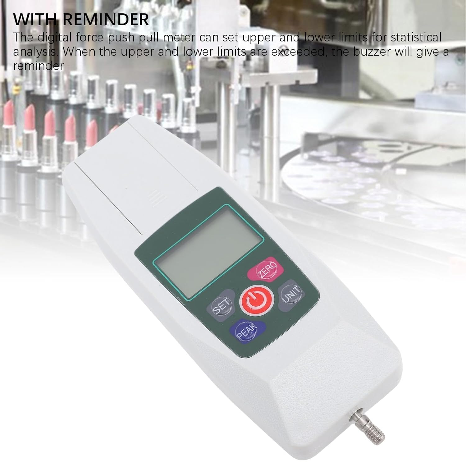 Sorandy Digital Force Gauges, Portable Push and Pull Meter Dynamometer with Auto Power Off, LCD Backlit and Storage Box/Cover, for Tension & Compression Testing, 500N/50Kg/110Lb/1800Oz image number 4