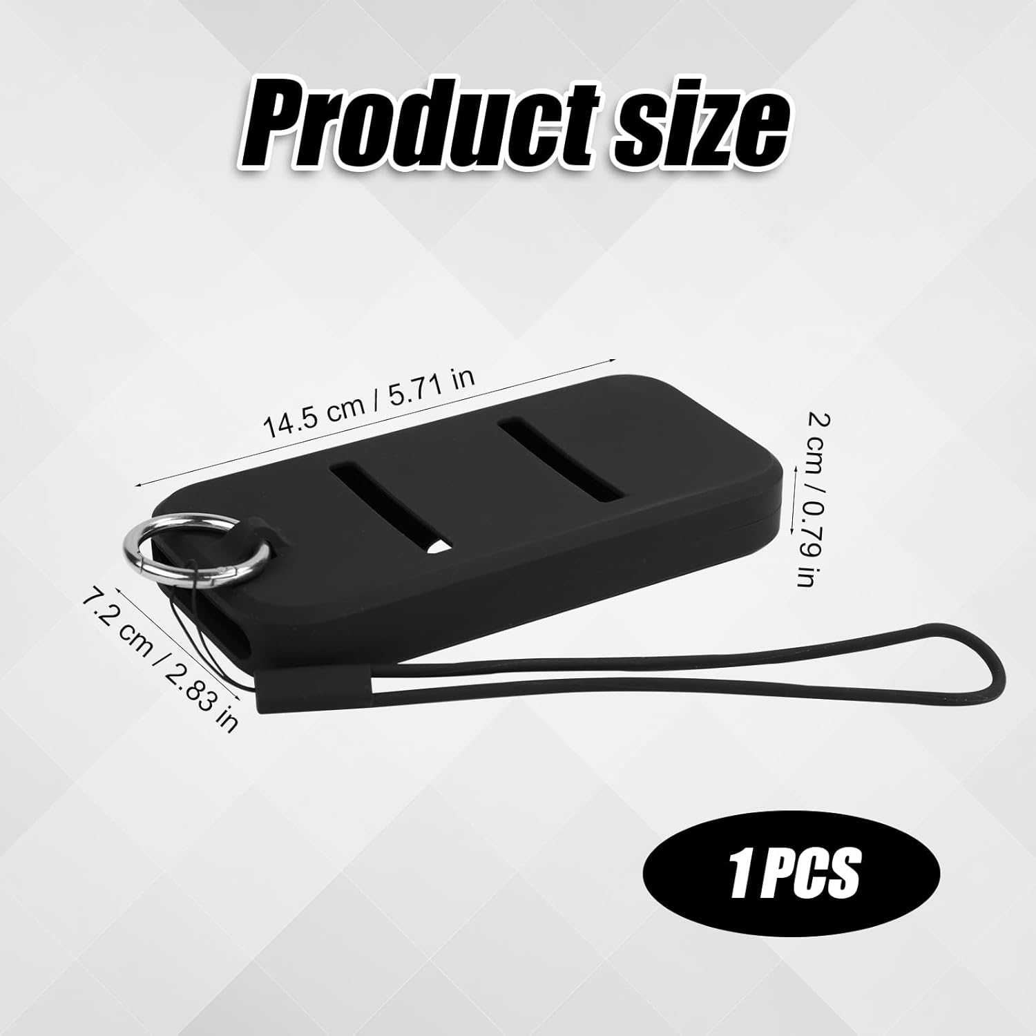 NQEUEPN Battery Case for Apple Vision Pro, Soft Battery Bag with Ring and Strap Protective Battery Holder Silicone Battery Carrying Case Portable Accessories for Vision Pro Battery(Black) image number 1