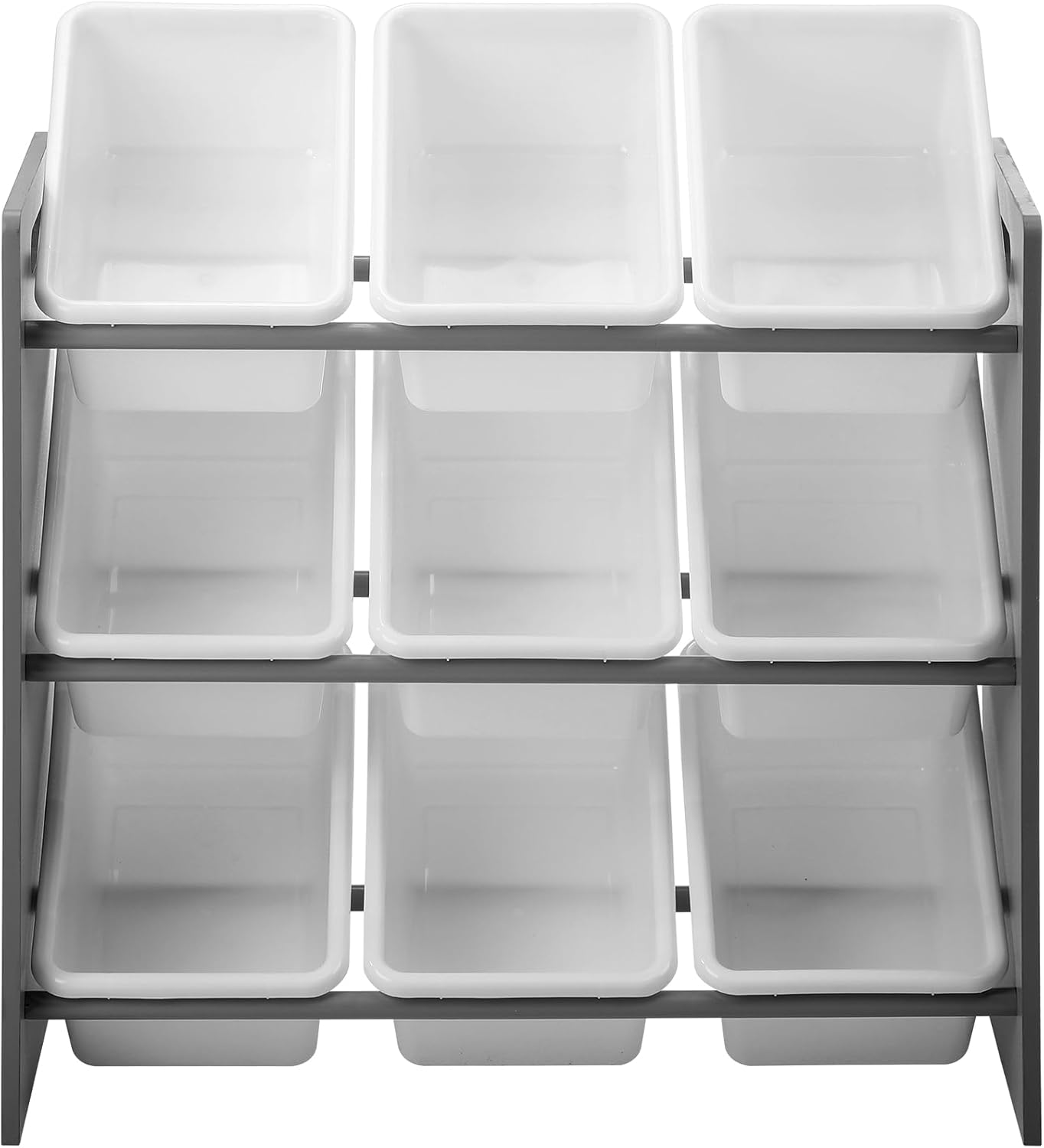 Oikiture Toy Storage Kids 9 Bins Storage Organiser image number 2