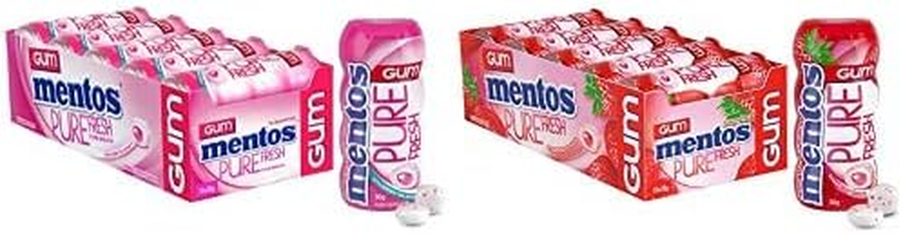 Mentos Gum Bubble Fresh & Strawberry