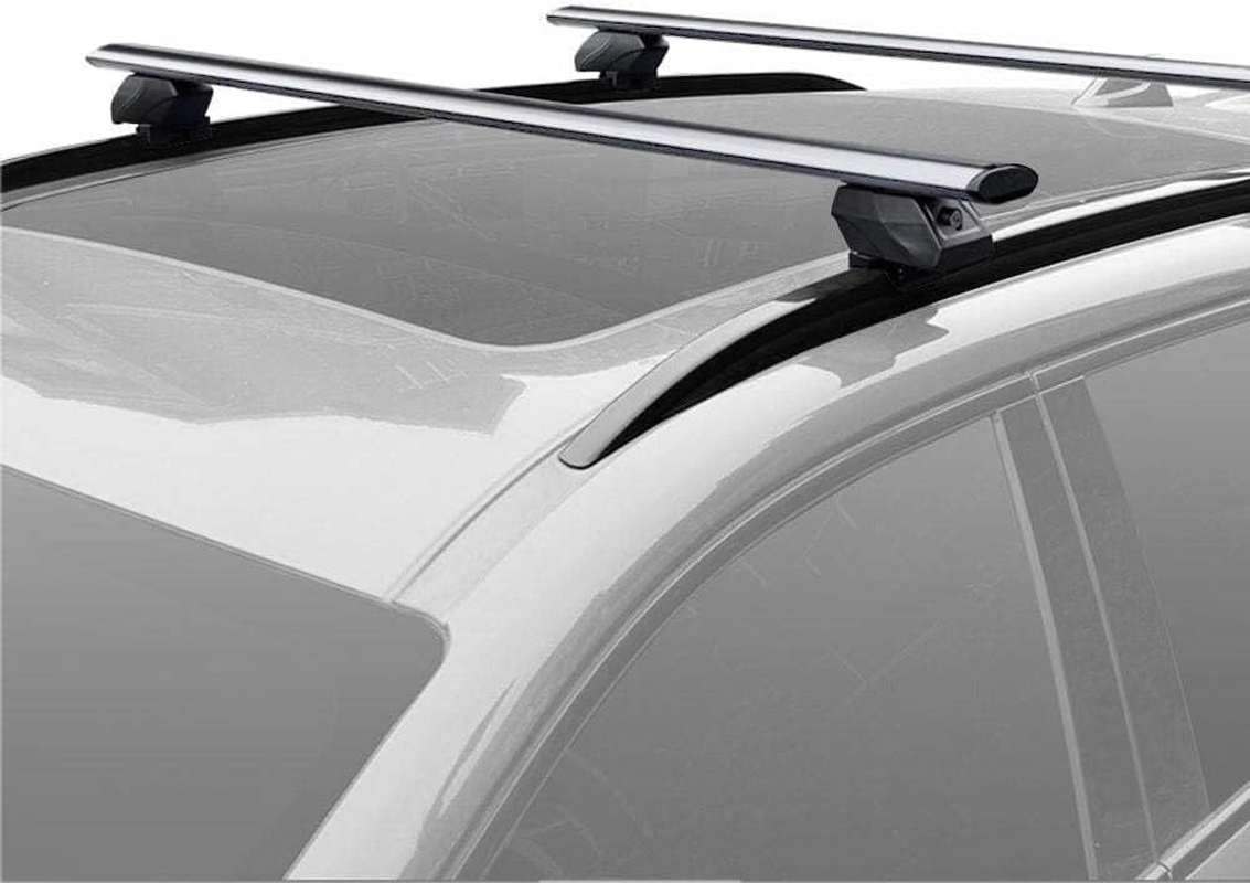 Elora Car Roof Rack Cross Bars Carrier Vehicle Lock Clipon Rail Adjustable 135Cm image number 6