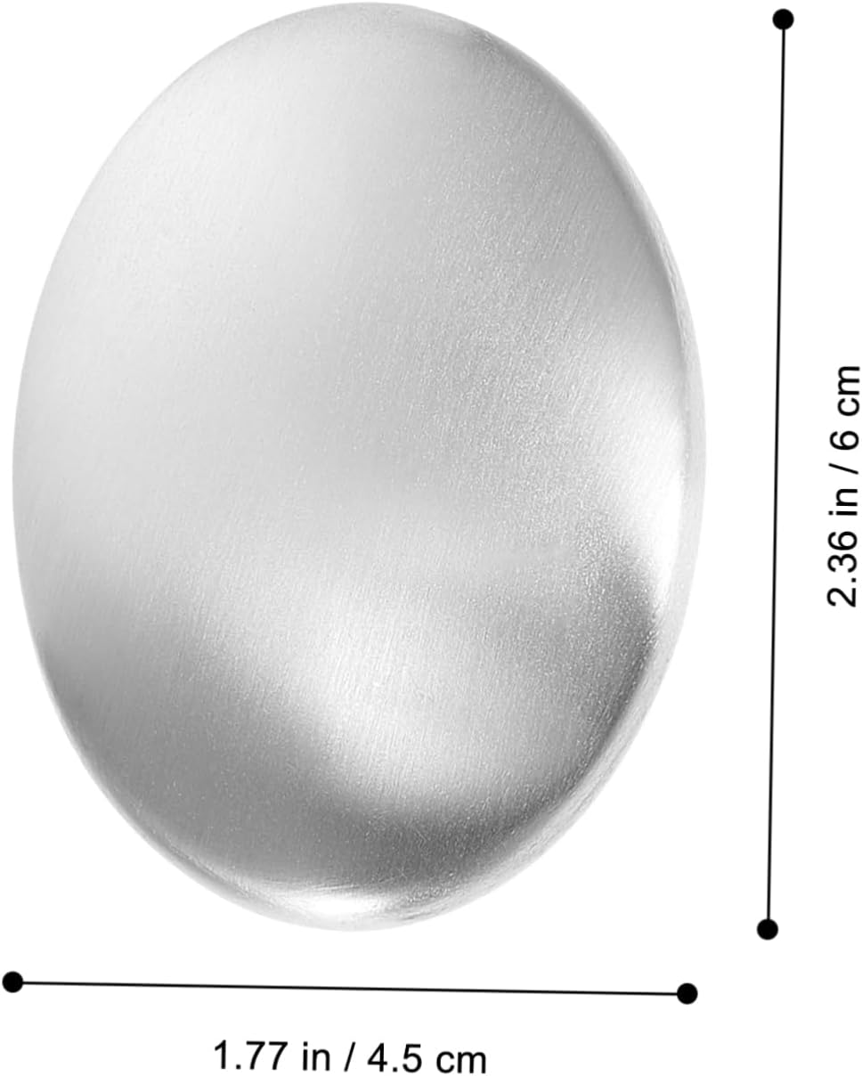 SHOWERORO Portable Smell Stainless Steel Soap Bars Odor Absorber for Kitchen Chef image number 4