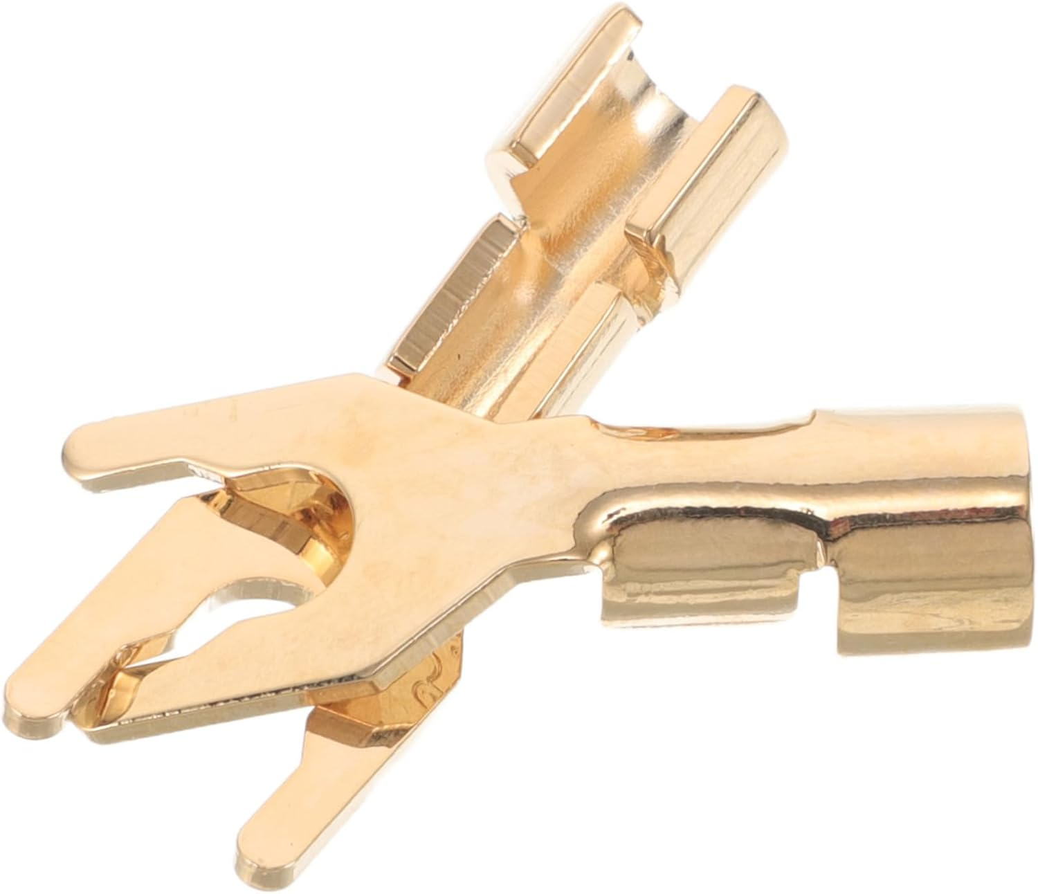 Kisangel 2Pcs Speaker Wire Connector Banana Plugs Hifi Audio Connectors Y Spade Plugs Adapters for Home Theater Speakers Audio Amplifiers image number 3