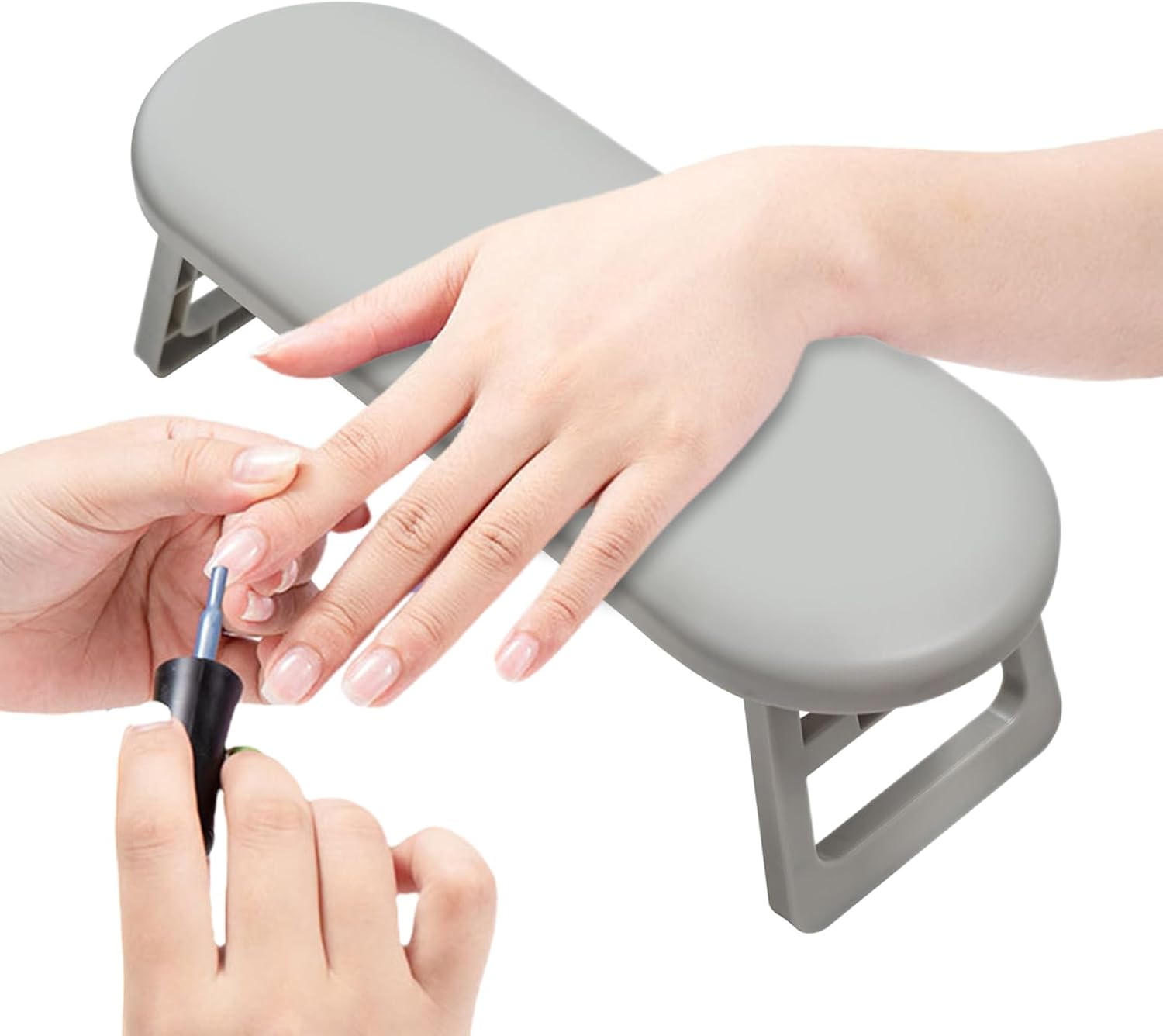 Xvilmaun Nail Arm Rest Foldable, Household Manicure Arm Cushion, Portable Ergonomic Hand Rest for Home Outdoors Salon Work Station Beginners Manicure Pedicure
